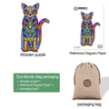 Keen Cat Wooden Jigsaw Puzzle