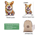 Clever Corgi 3 Wooden Jigsaw Puzzle