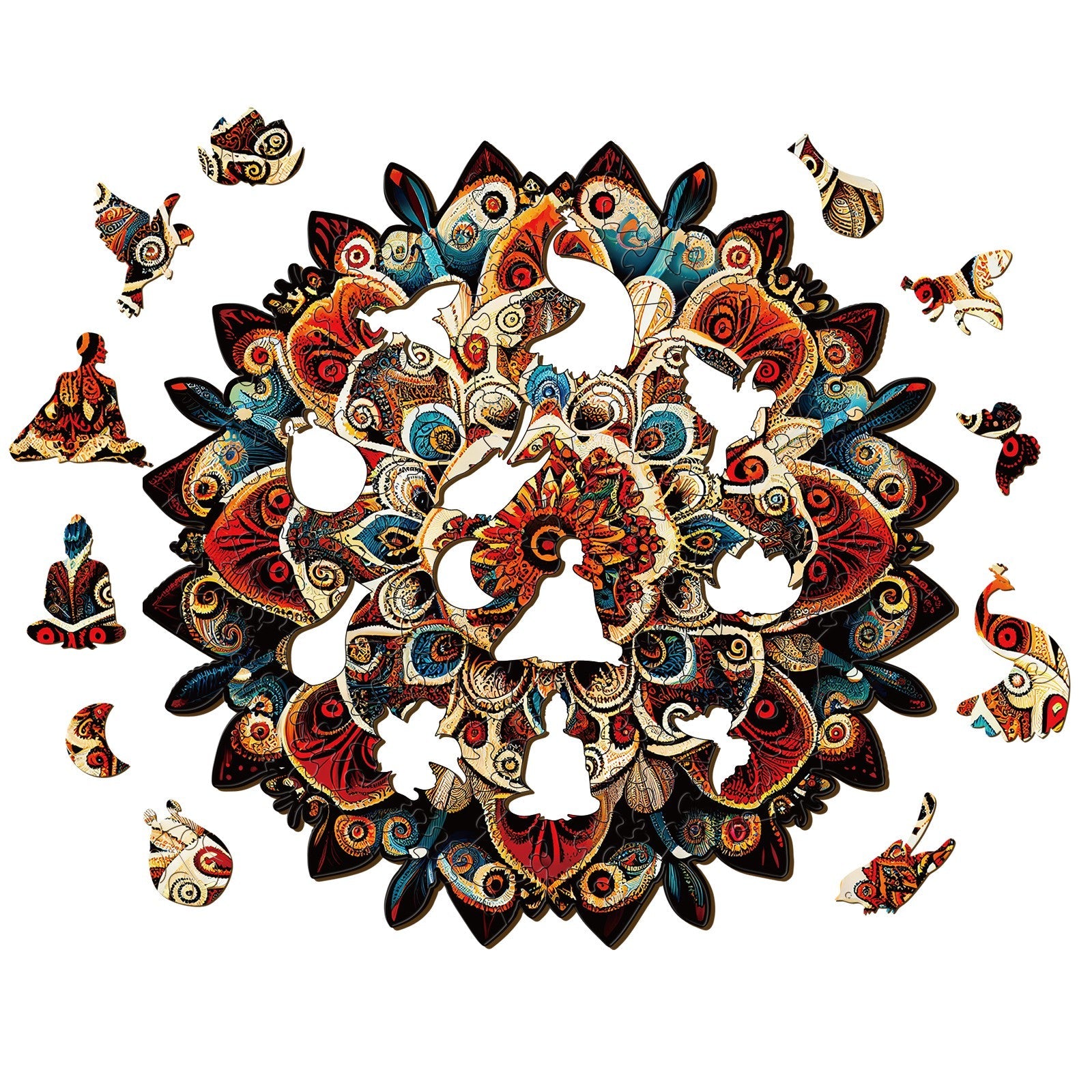 Mandala-6 Wooden Jigsaw Puzzle