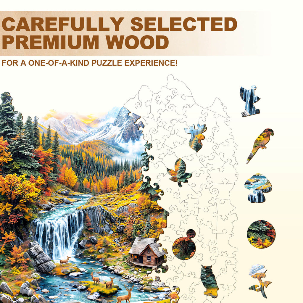 Autumn Wonderland Wooden Jigsaw Puzzle