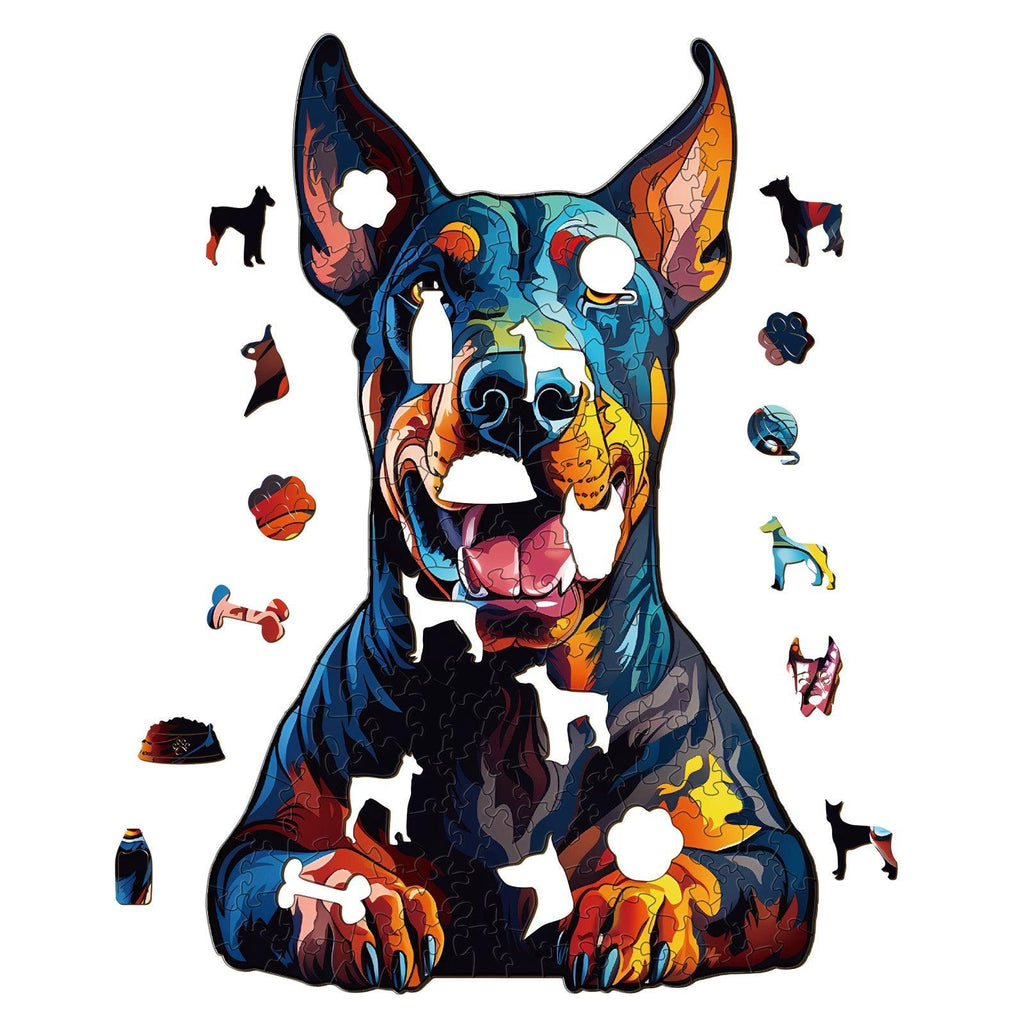 Doberman Pinscher Wooden Jigsaw Puzzle