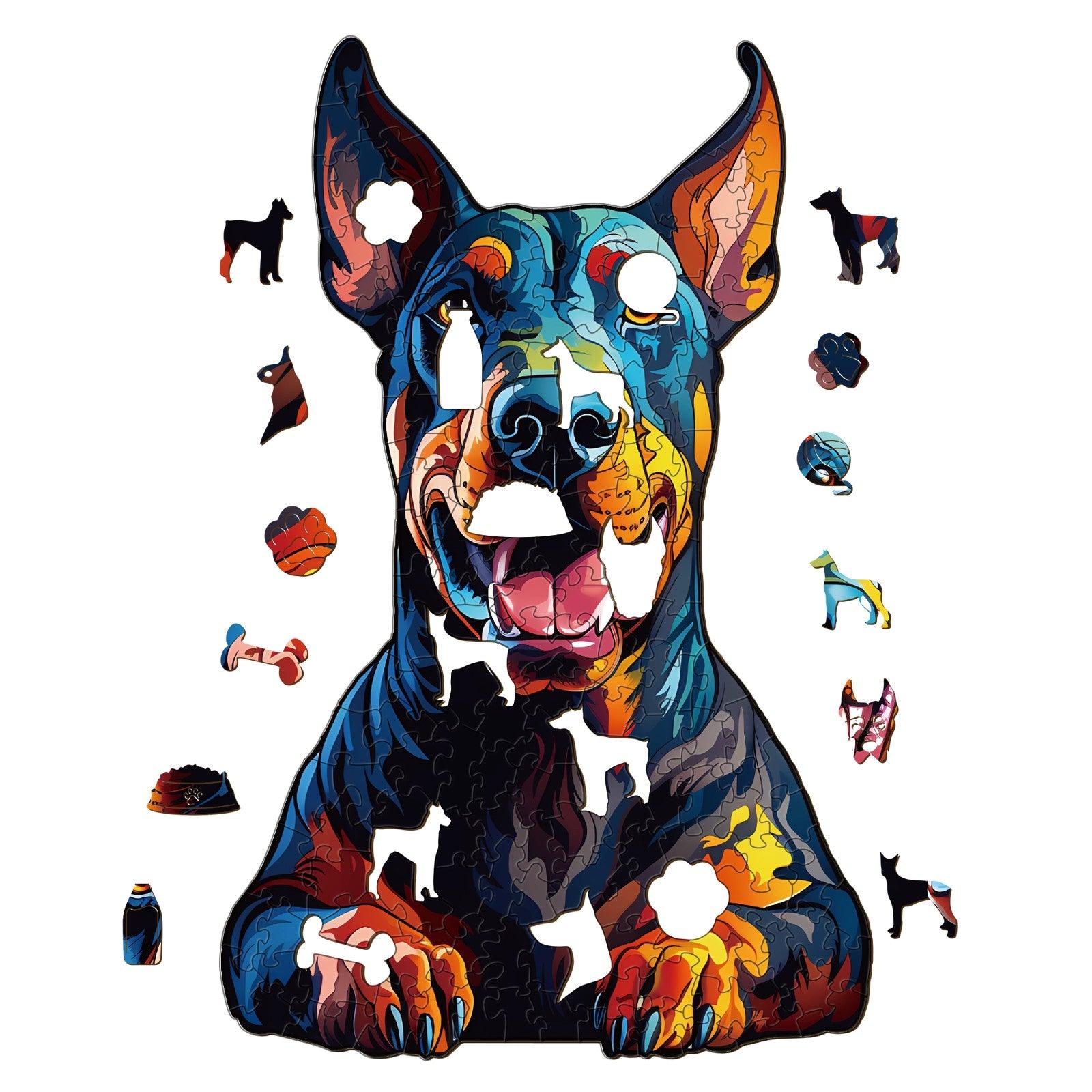 Doberman Pinscher Wooden Jigsaw Puzzle