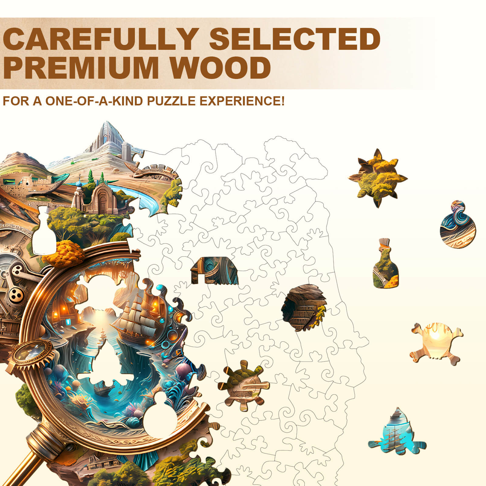 Explorer's World-1 Wooden Jigsaw Puzzle