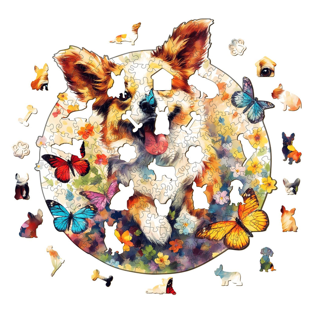 Lovable Puppy Wooden Jigsaw Puzzle