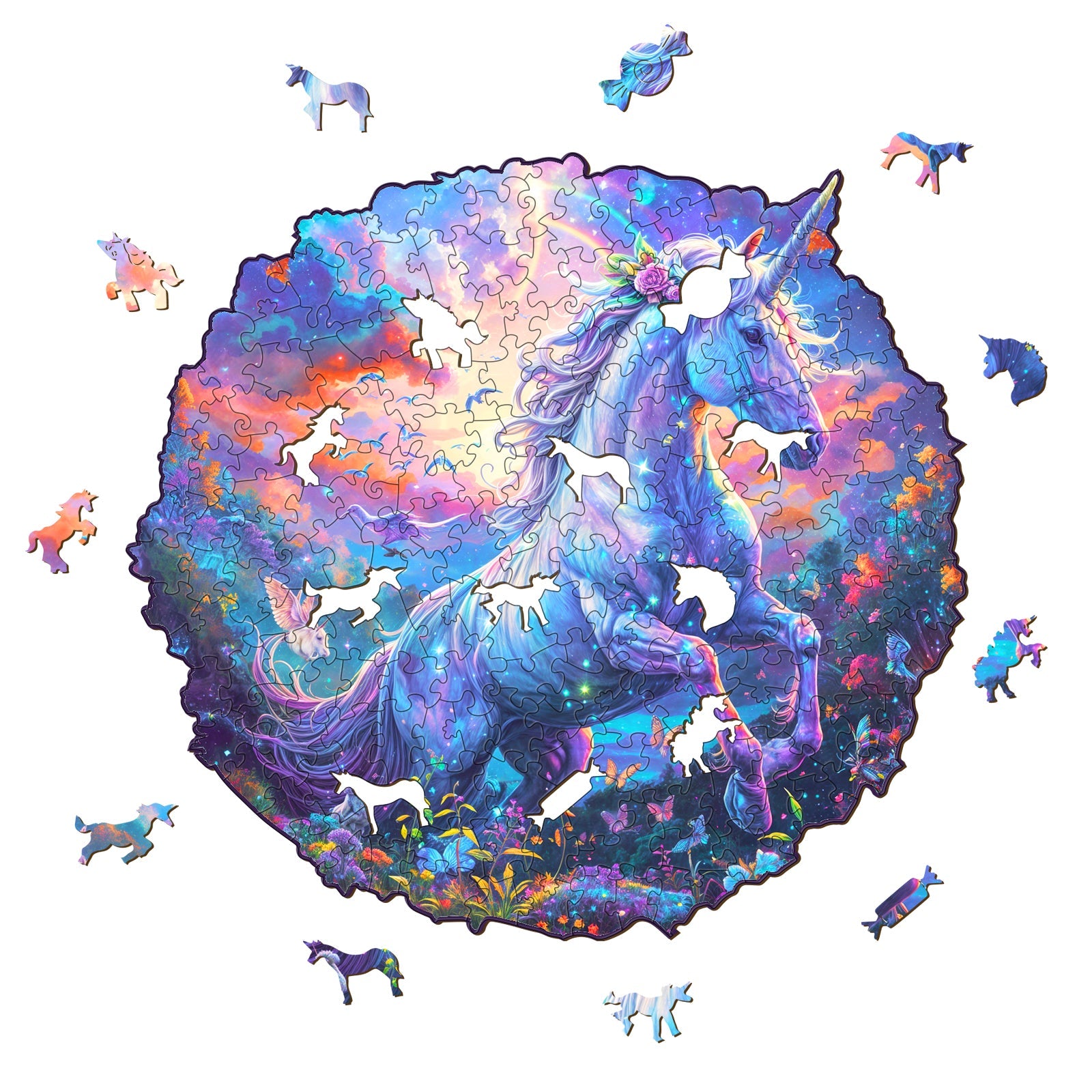 Unicorn Wooden Jigsaw Puzzle