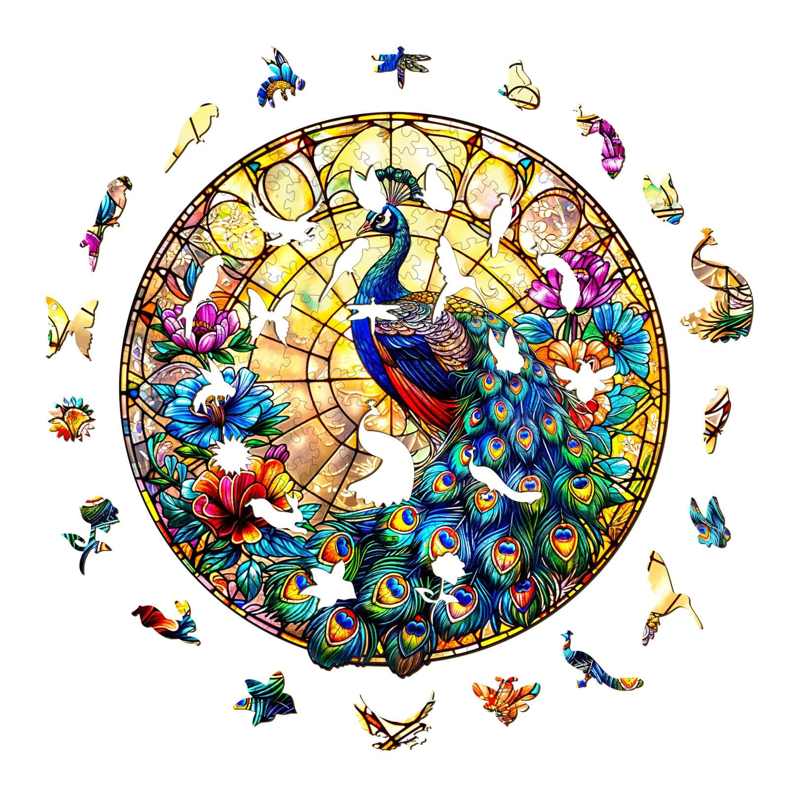 Peacock King Wooden Jigsaw Puzzle