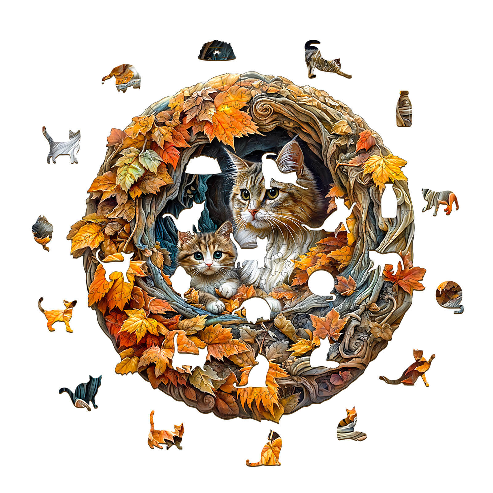 3D  cat mom Jigsaw Puzzle