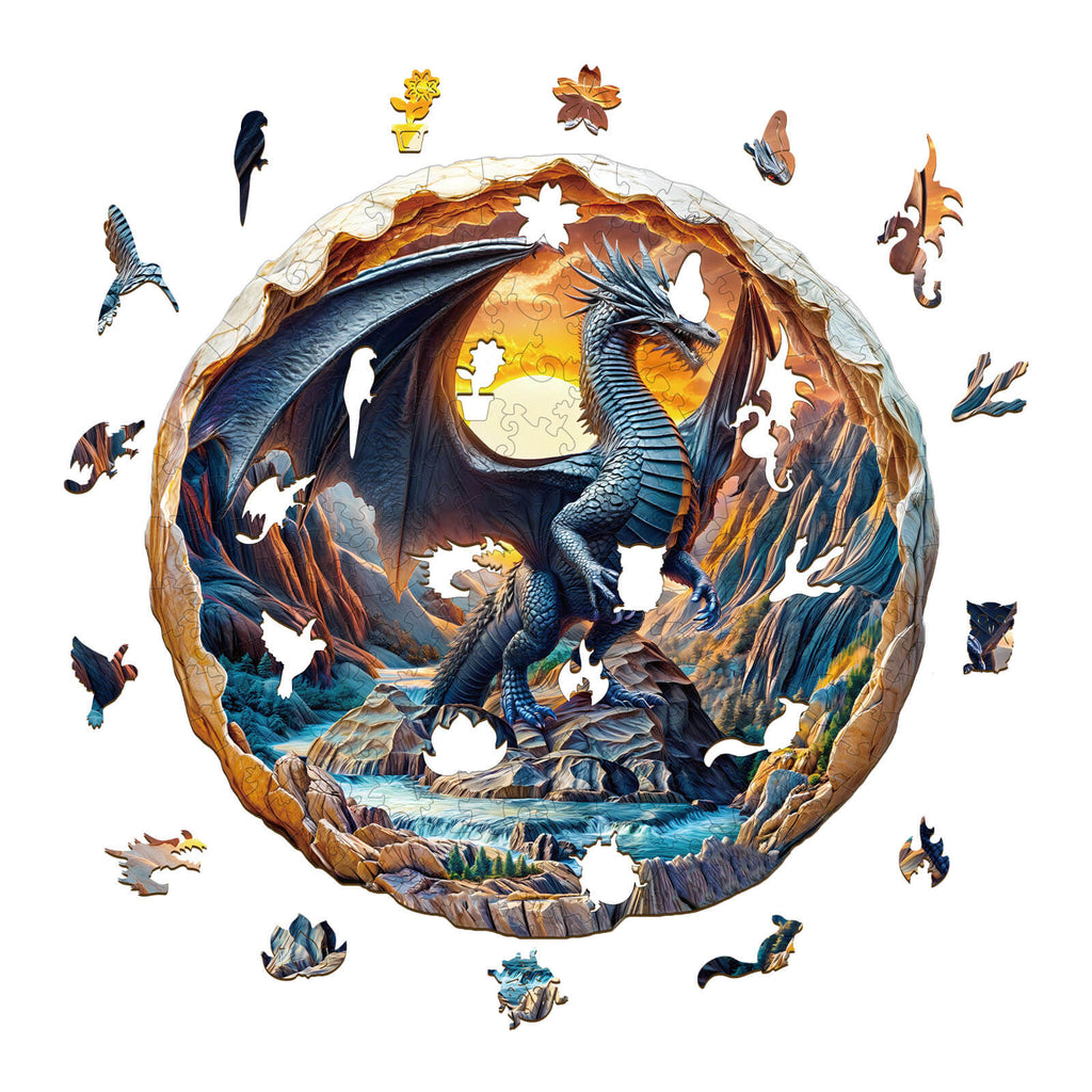 3D Dragon Wooden Jigsaw Puzzle