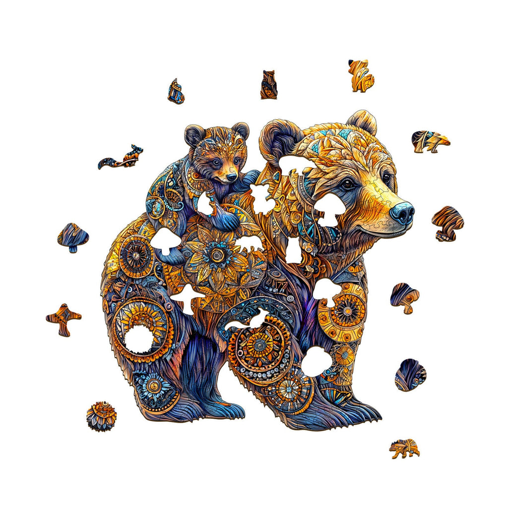 Mother Bear Wooden Jigsaw Puzzle