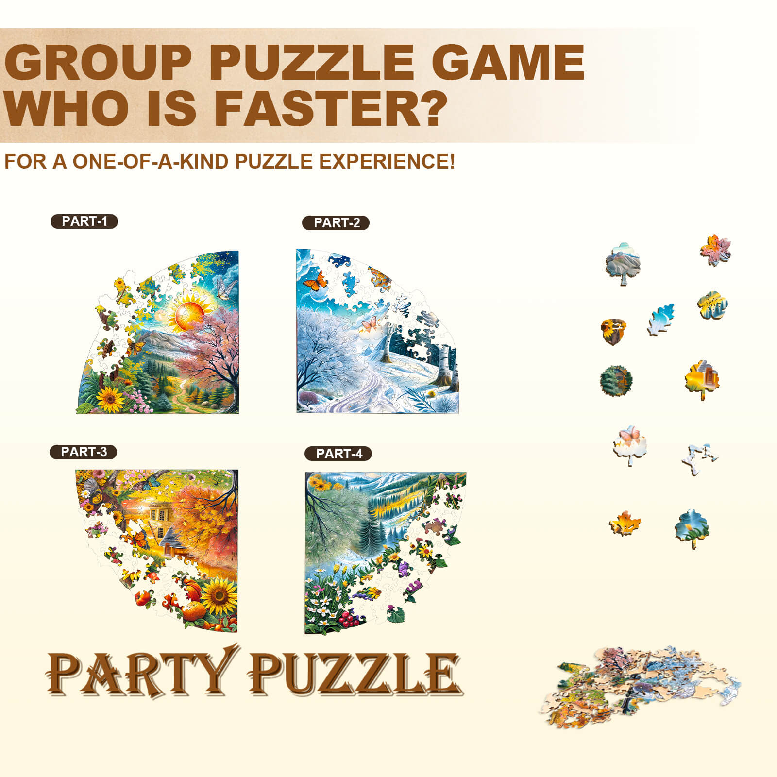 Party Puzzle-Four Seasons