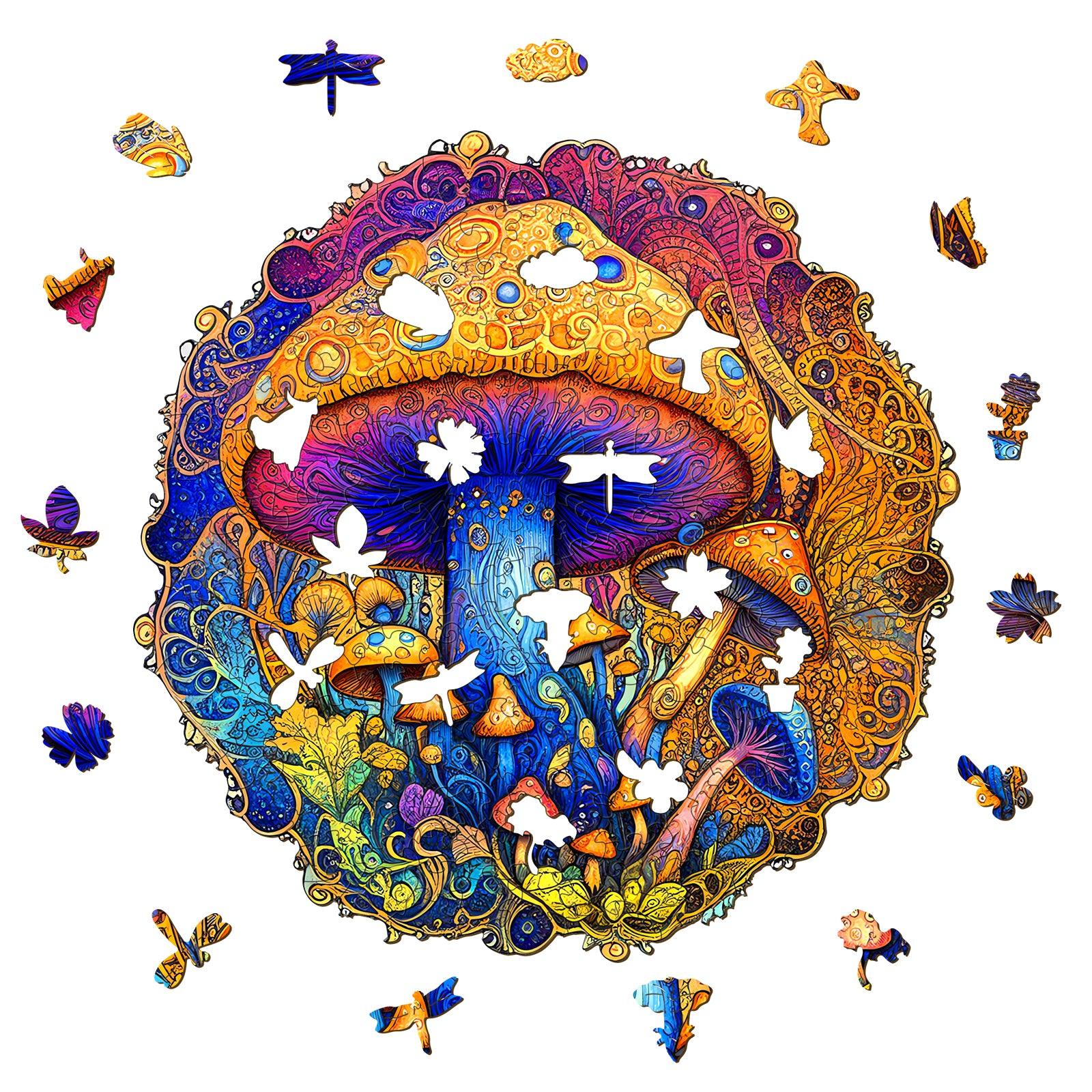 Mushroom Wooden Jigsaw Puzzle