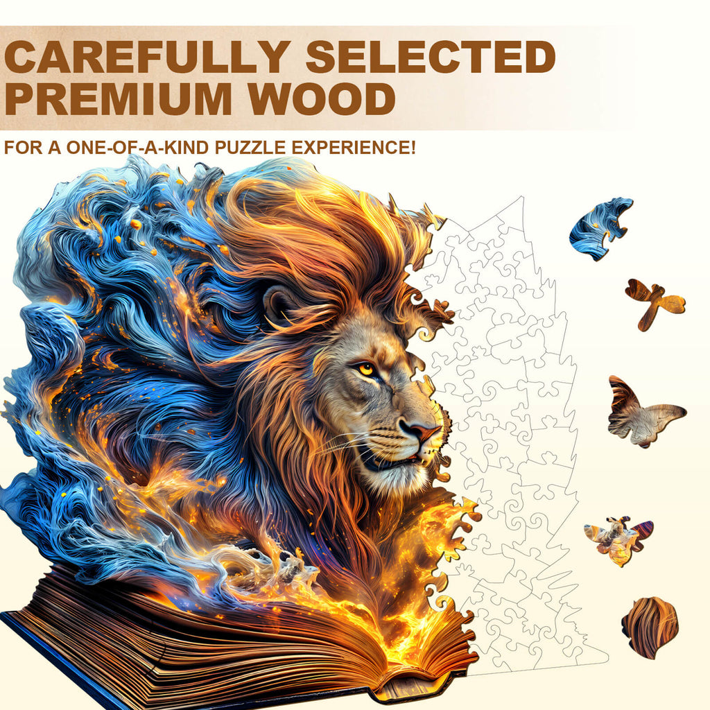 Roaring Pages Wooden Jigsaw Puzzle