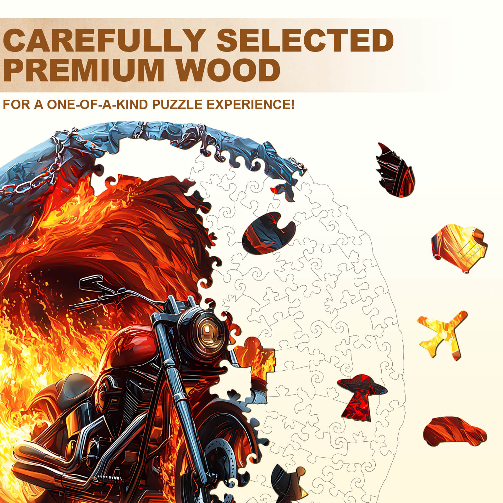 Fiery Escape Wooden Jigsaw Puzzle
