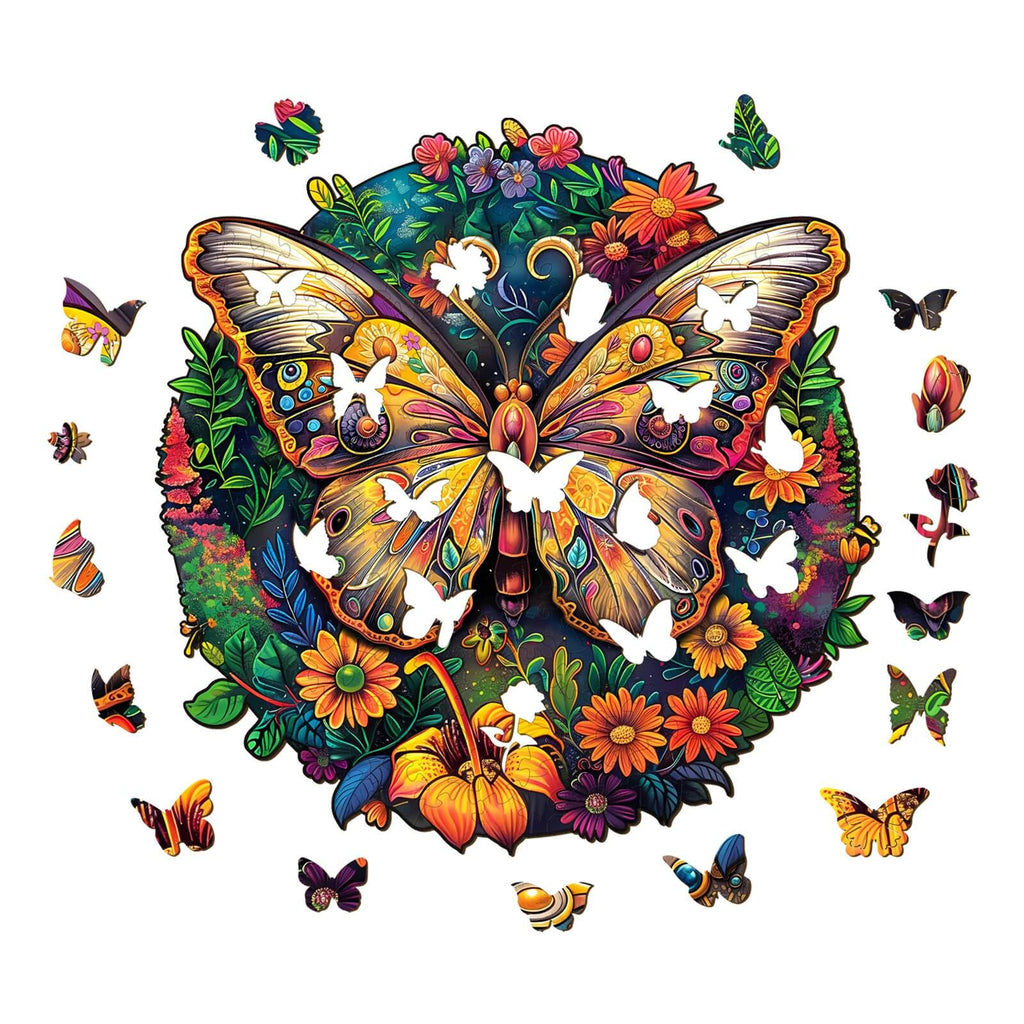 Ancient Butterfly-2 Wooden Jigsaw Puzzle