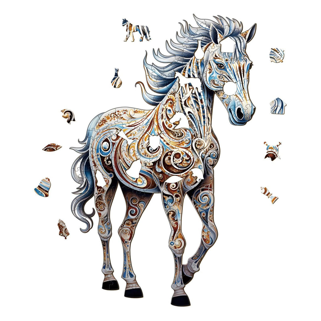 Free Zebra 2 Wooden Jigsaw Puzzle
