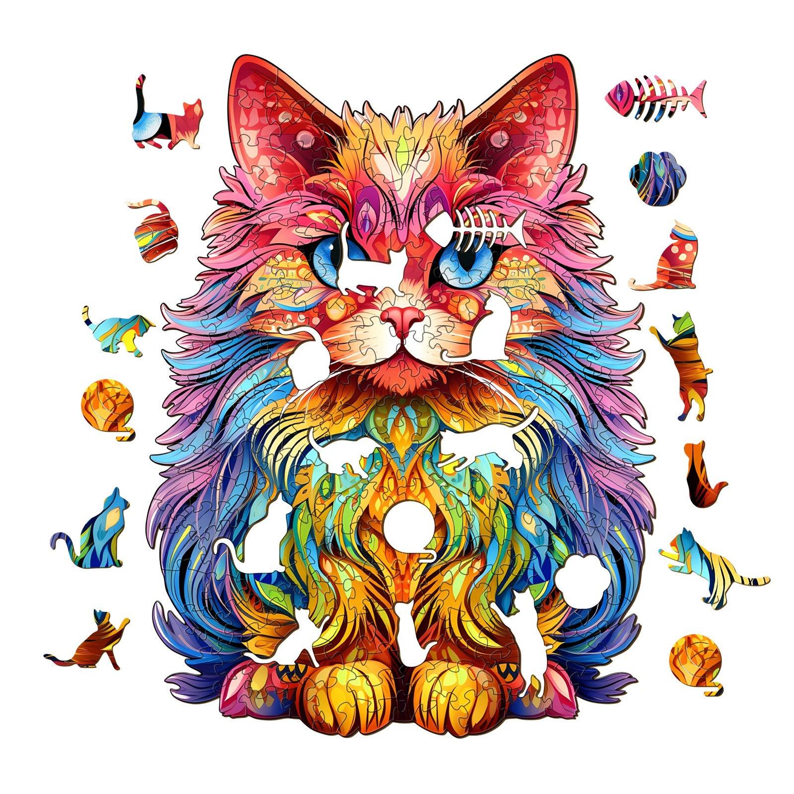Persian Cat-3 Wooden Jigsaw Puzzle