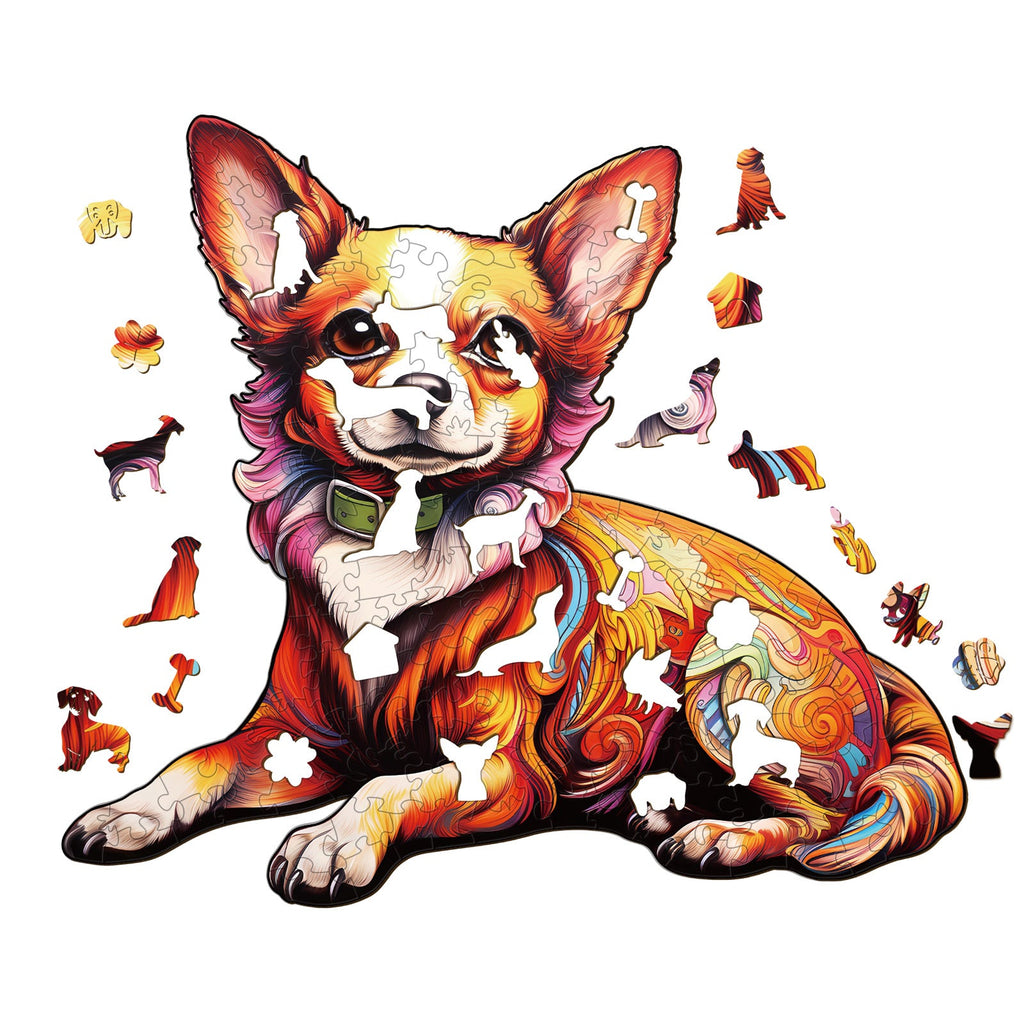 Charming Chihuahua Wooden Jigsaw Puzzle
