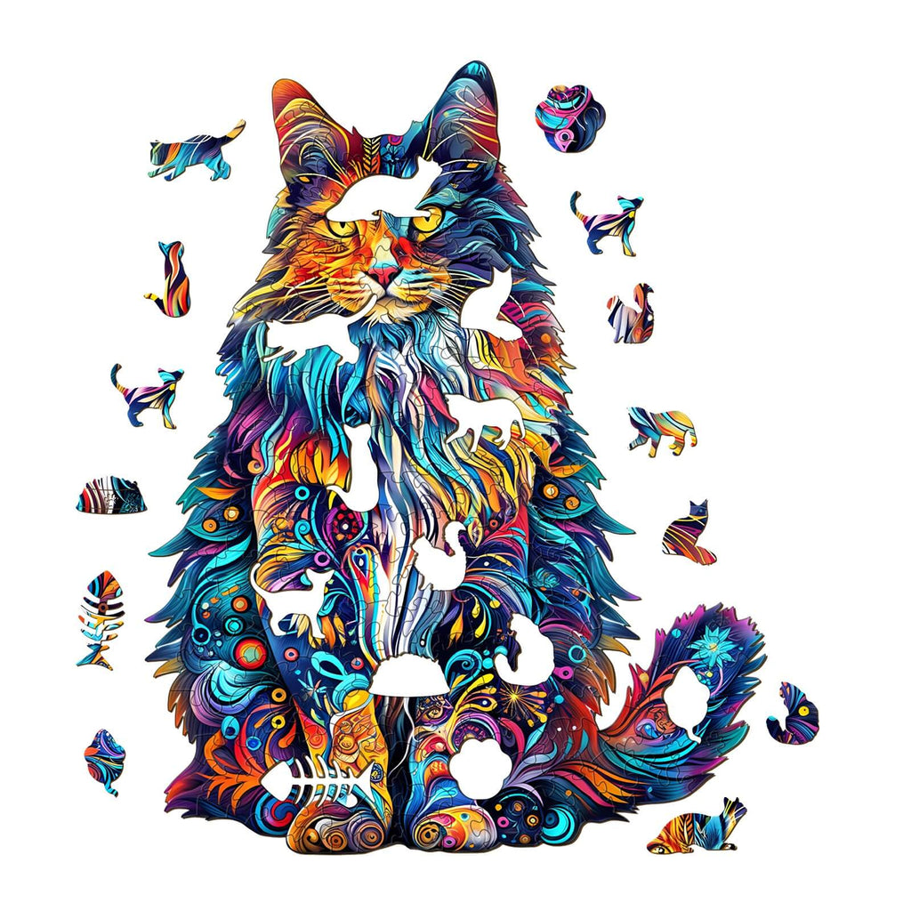 Maine Cat-3 Wooden Jigsaw Puzzle