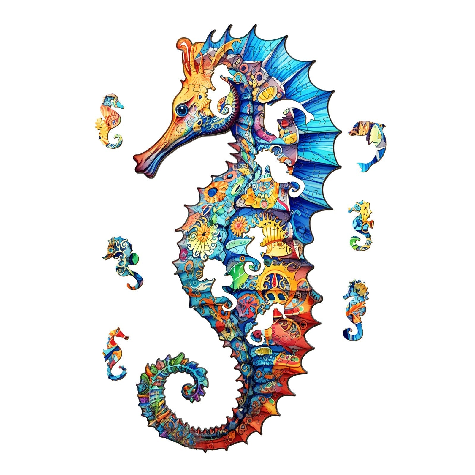Seahorse 1 Wooden Jigsaw Puzzle