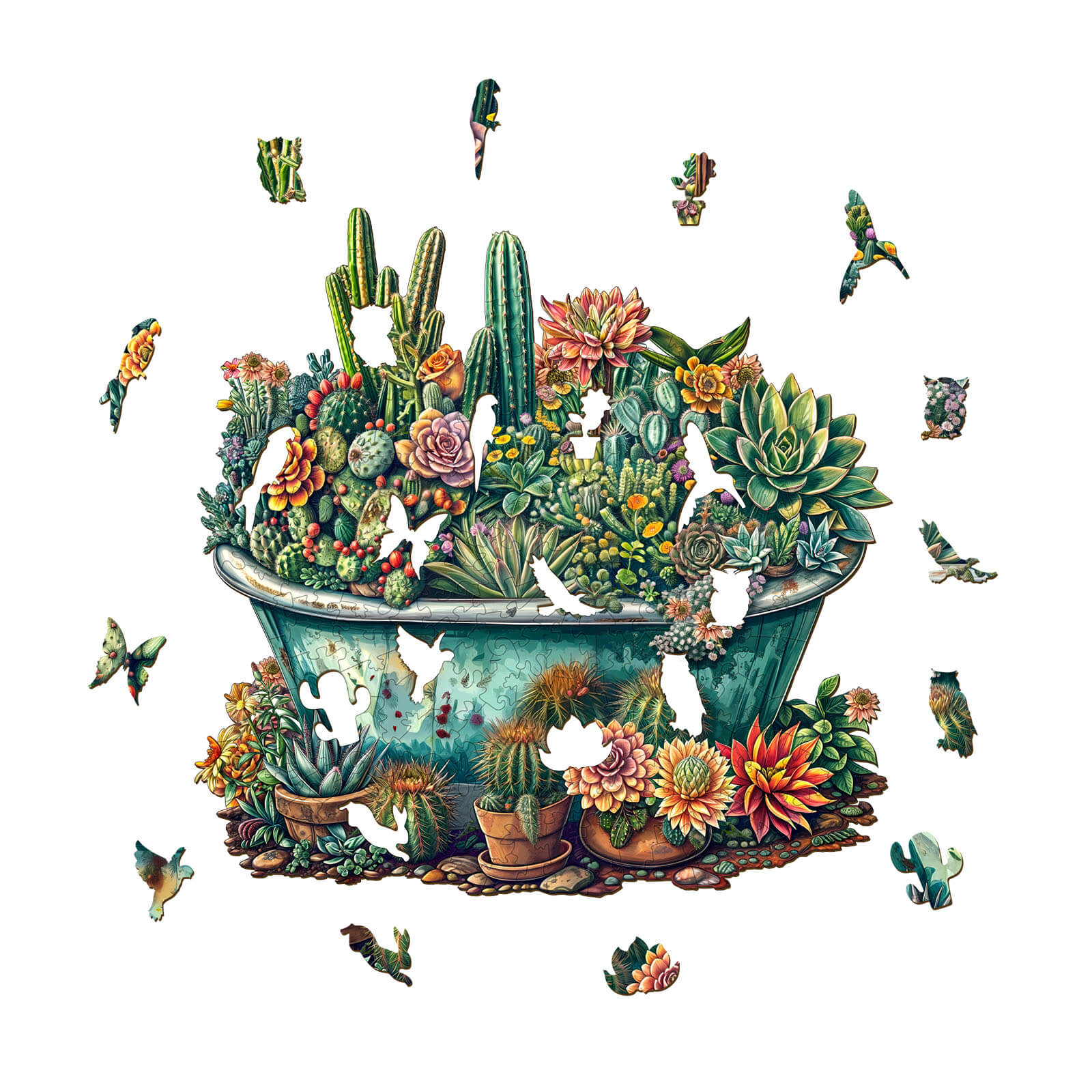SEEK AND FIND MANTISES Wooden Jigsaw Puzzle