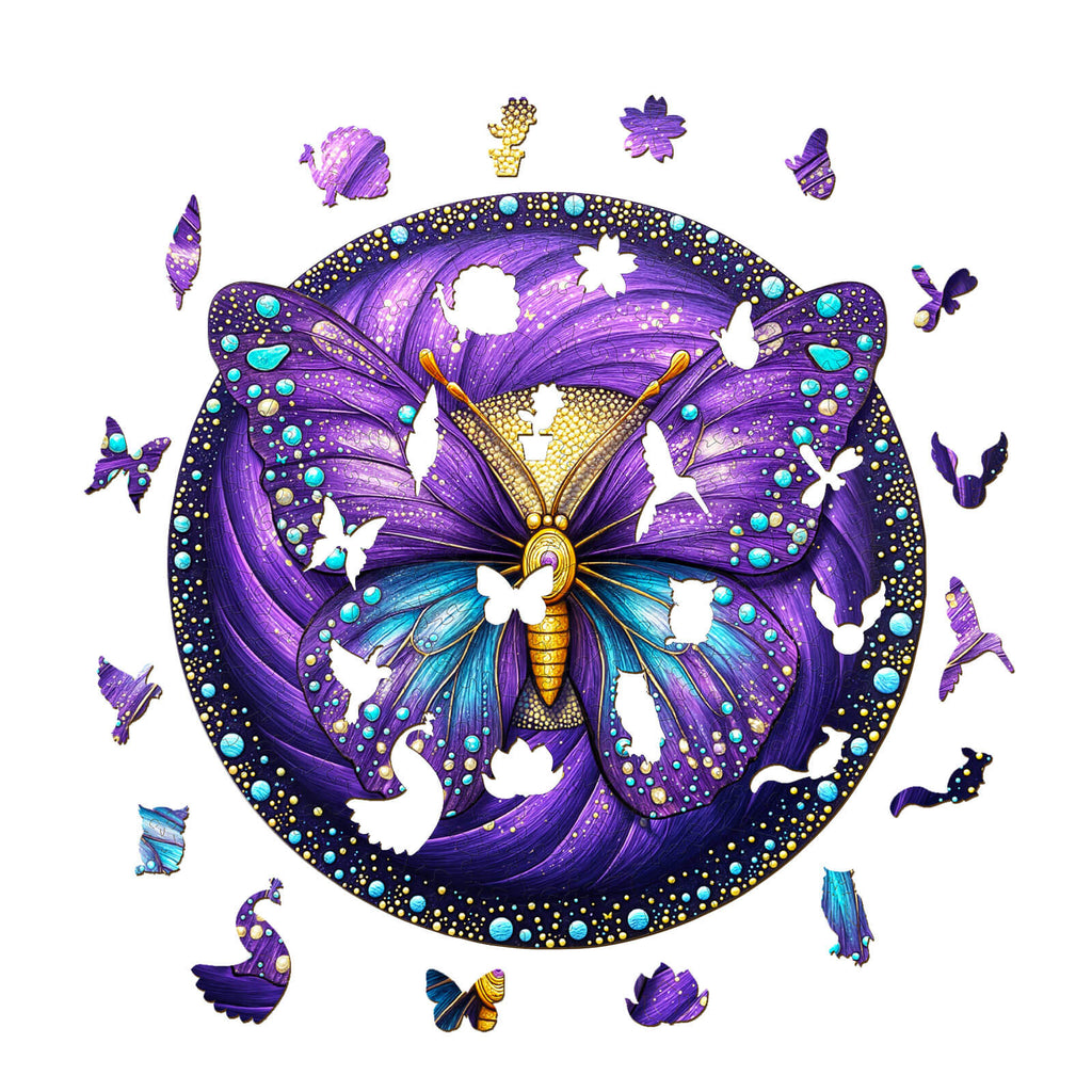 Seek and Find Butterflies Wooden Jigsaw Puzzle