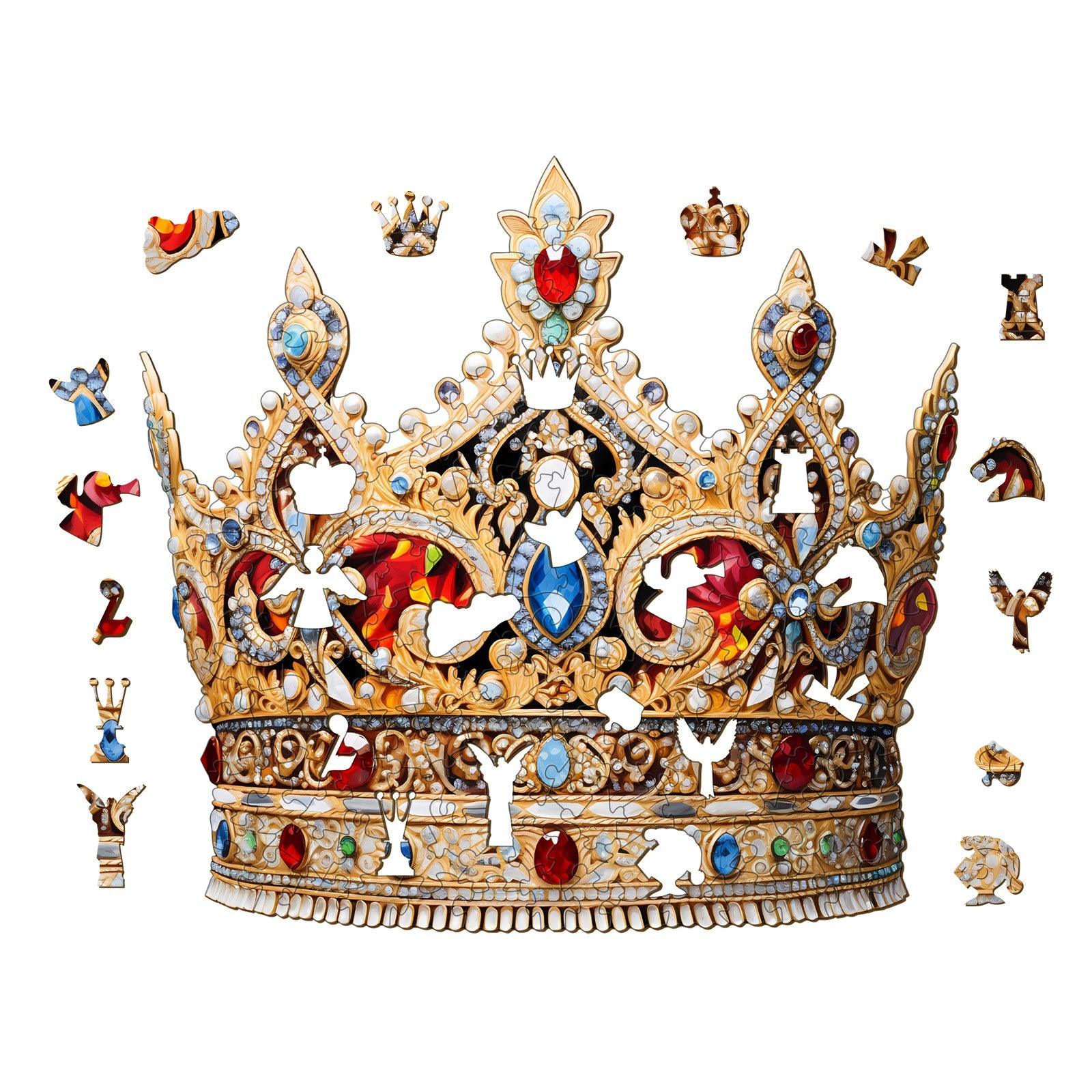 Beautiful Crown Wooden Jigsaw Puzzle
