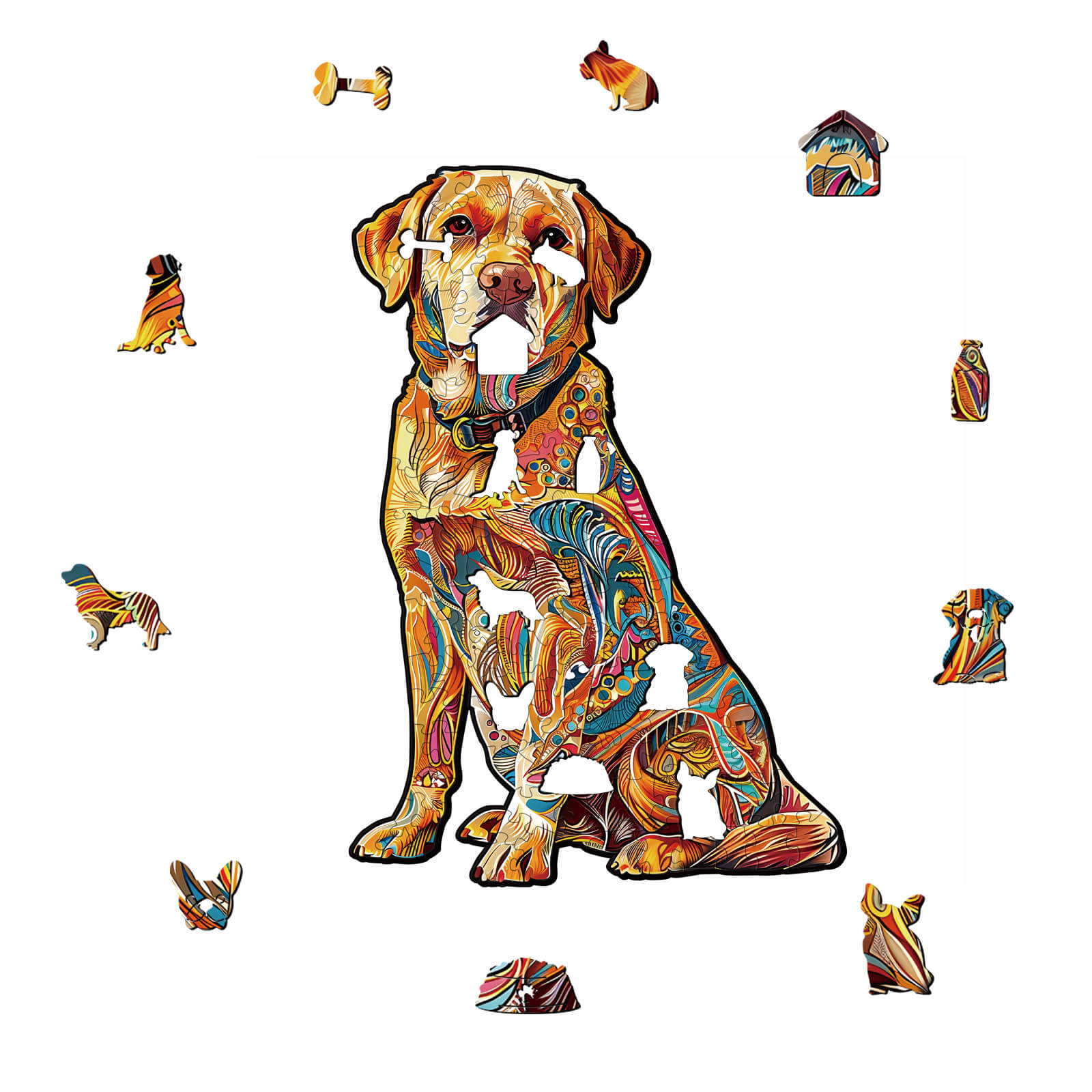 Handsome Labrador Wooden Jigsaw Puzzle