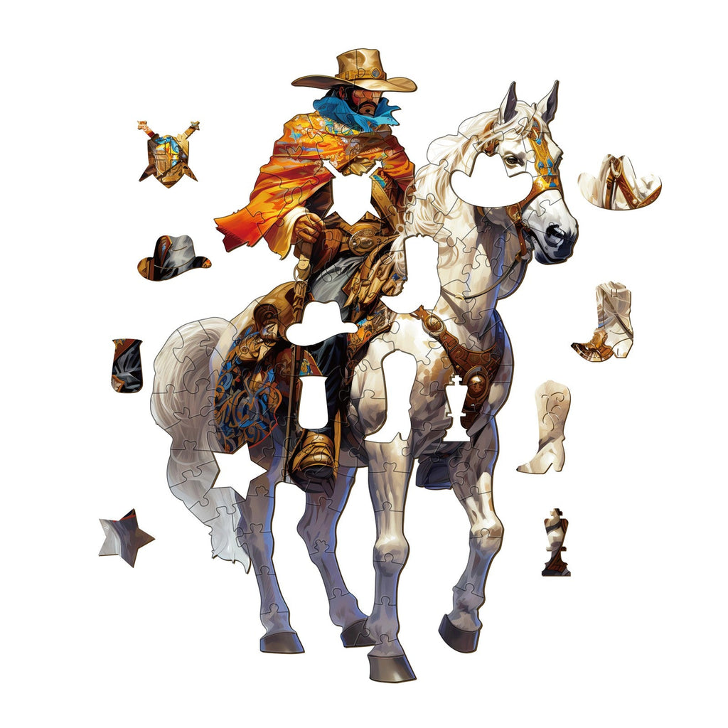 Cowboy Wooden Jigsaw Puzzle