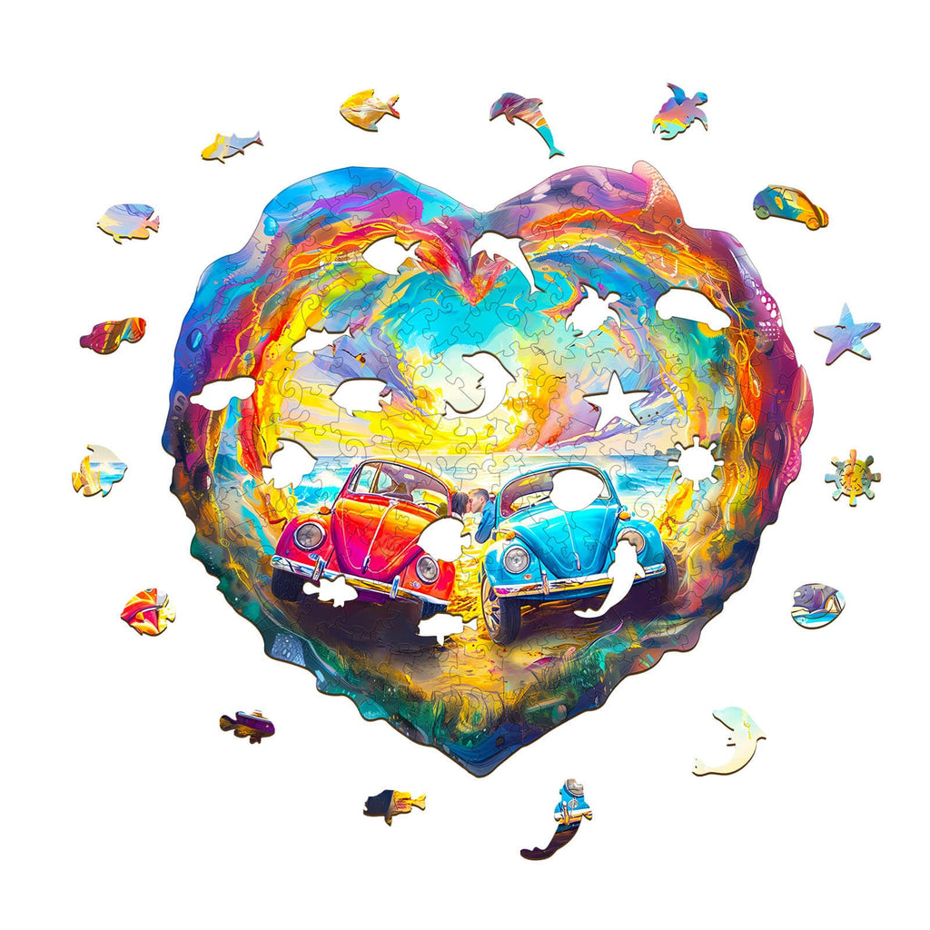 Sweet Encounter Wooden Jigsaw Puzzle