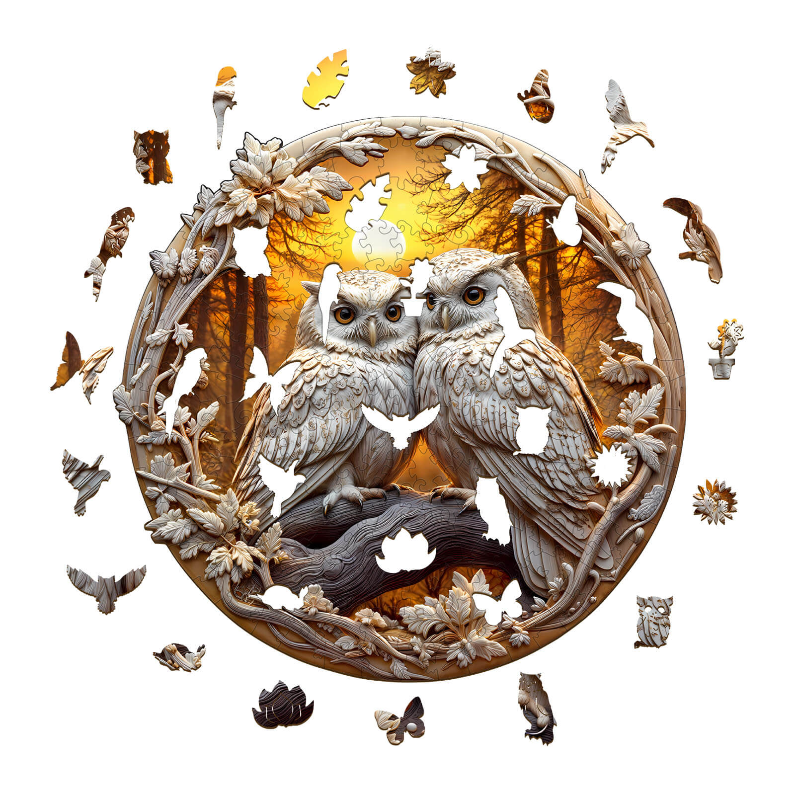 3D Owl-3 Wooden Jigsaw Puzzle