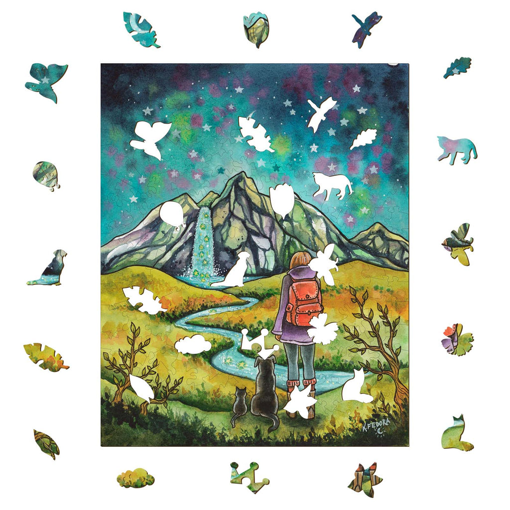 Mountains and Stars - By Artist Kathryn Fedora