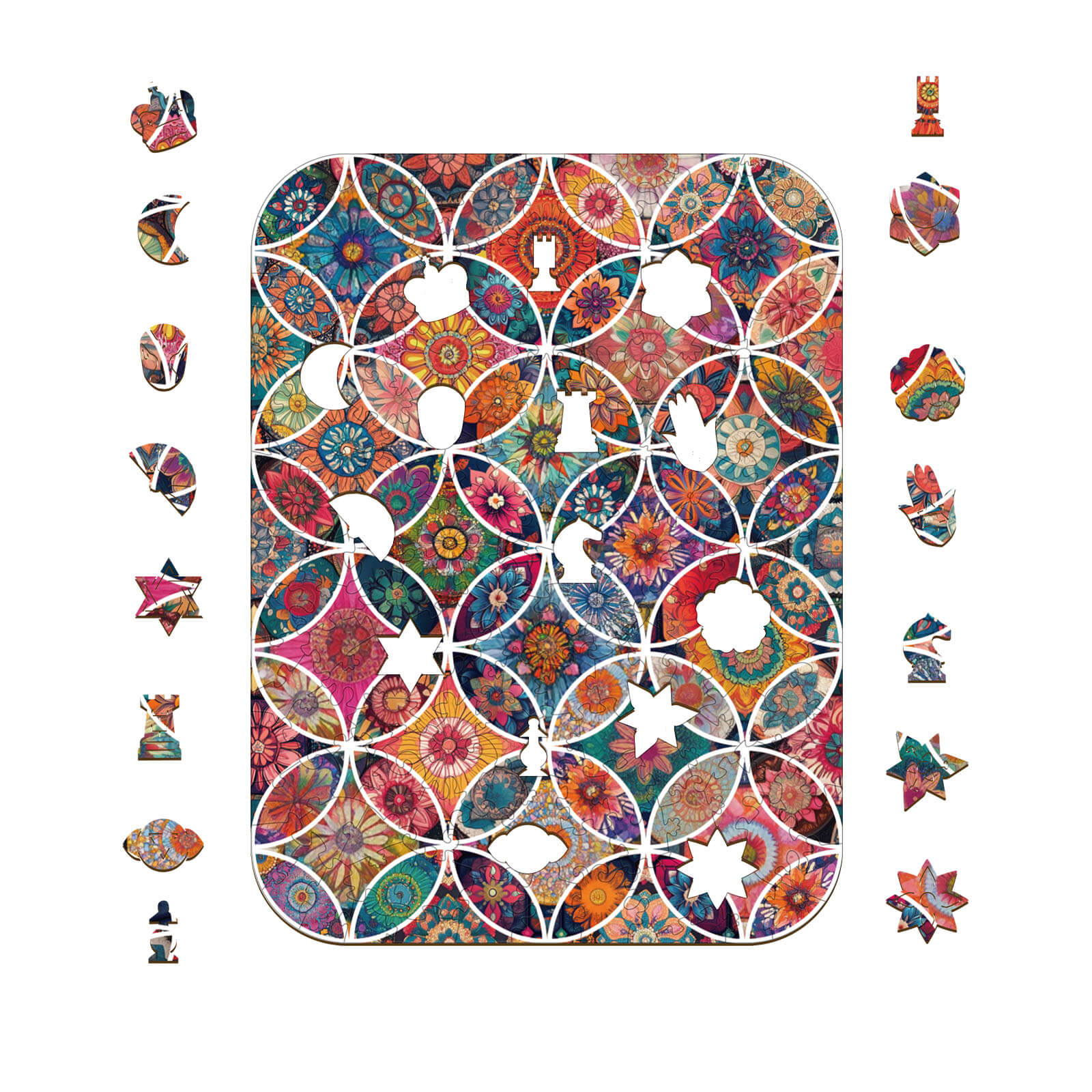 Floral Universe Wooden Jigsaw Puzzle