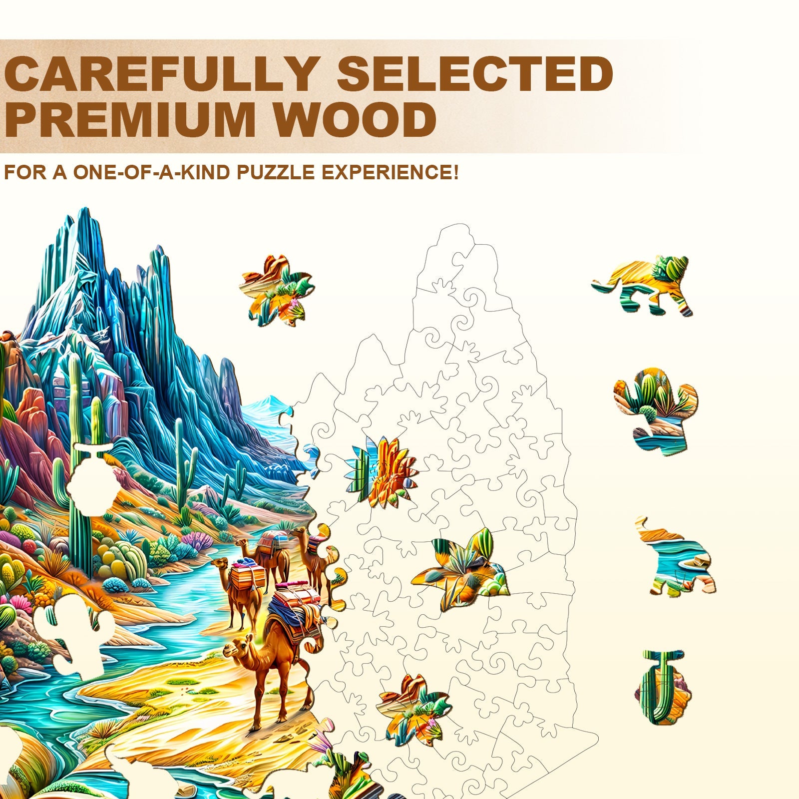 Vibrant Wilderness Wooden Jigsaw Puzzle