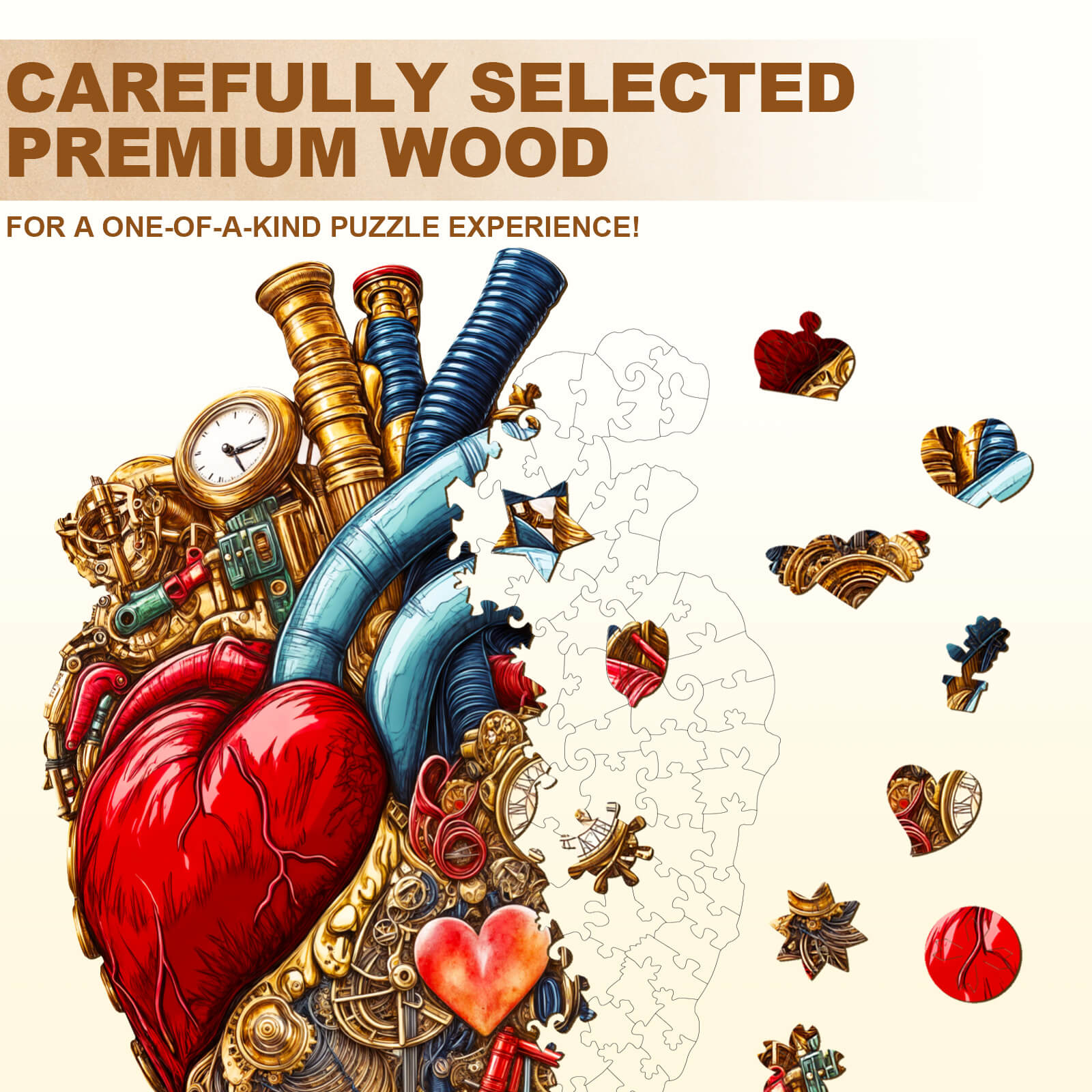 Mechanical Heart-2 Wooden Jigsaw Puzzle
