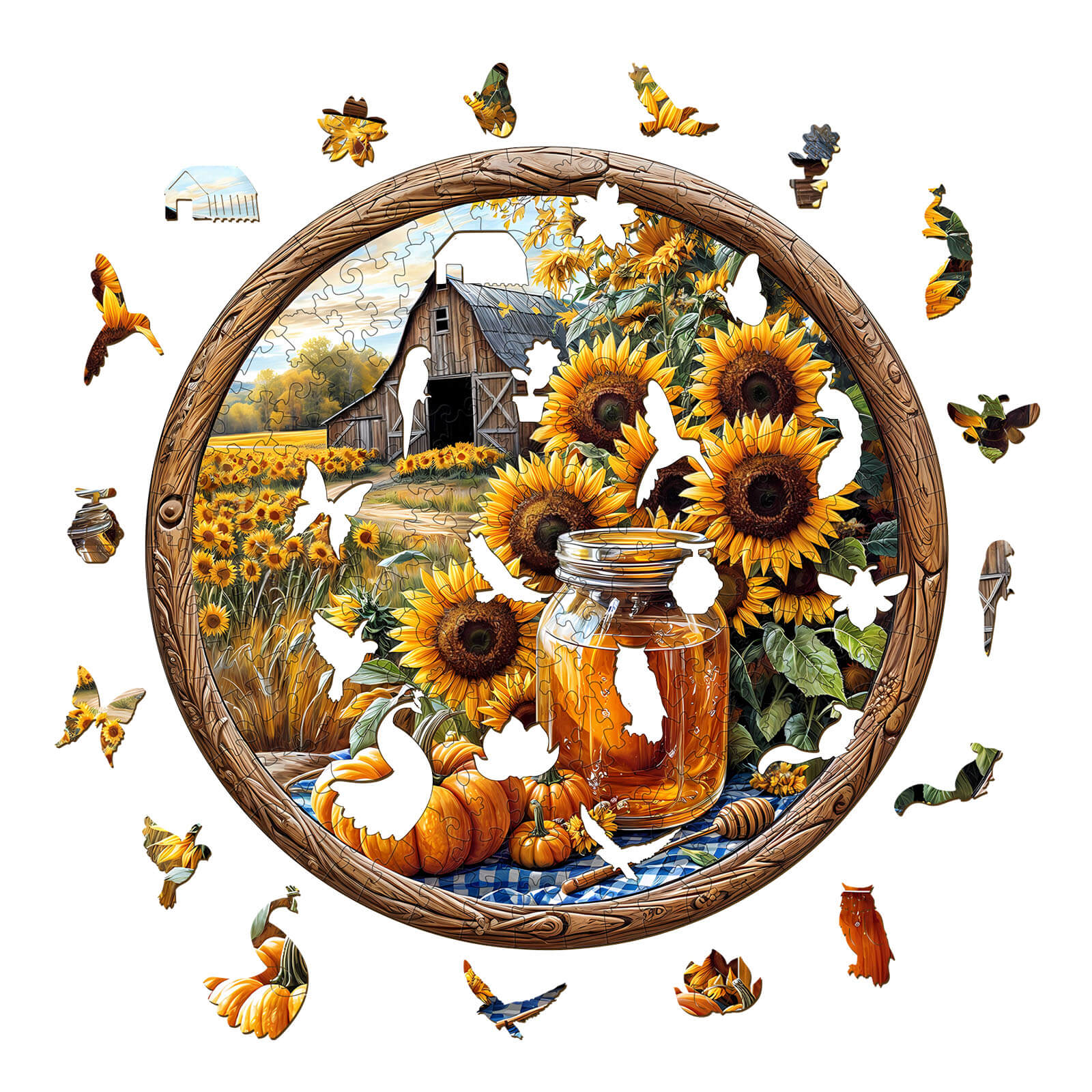 SEEK AND FIND BEES Wooden Jigsaw Puzzle