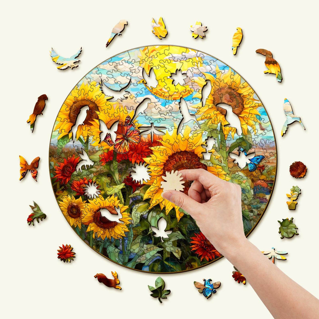 Sunflower Sonata Wooden Jigsaw Puzzle