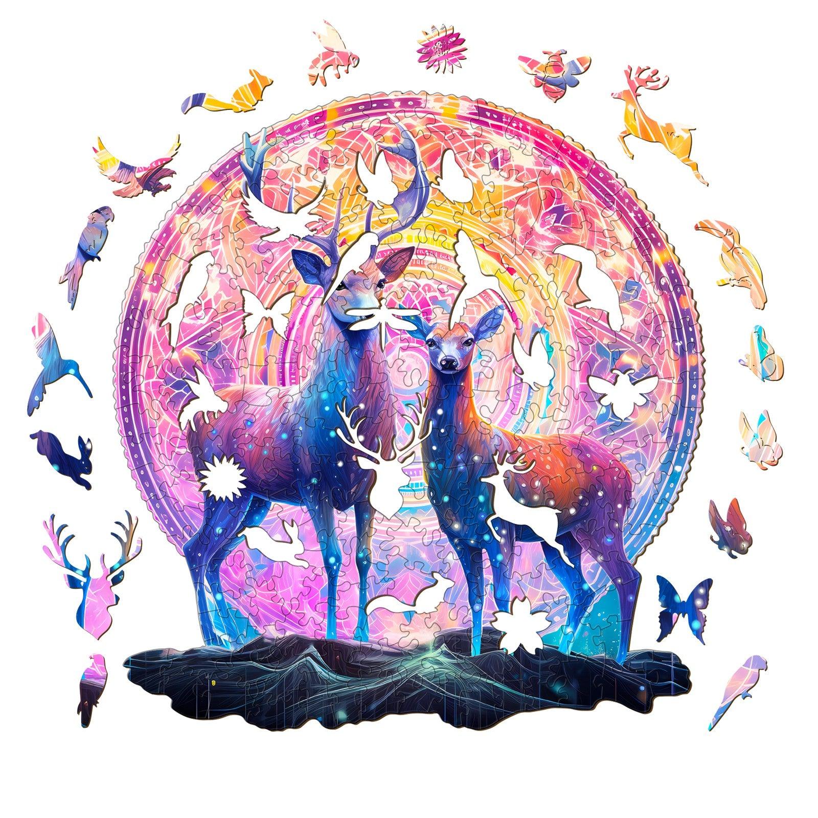 Moose Patron Saint Wooden Jigsaw Puzzle