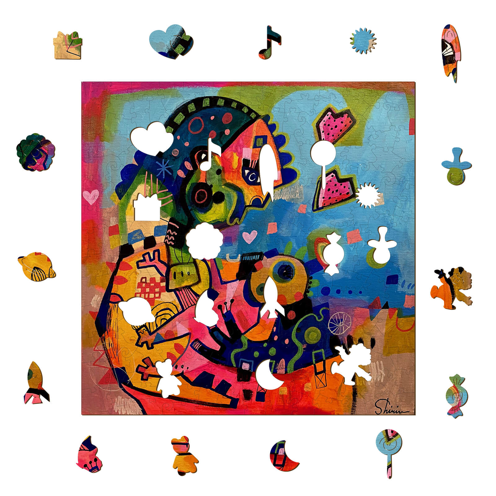 Mother and Son - By Artist Shirin Moarefi