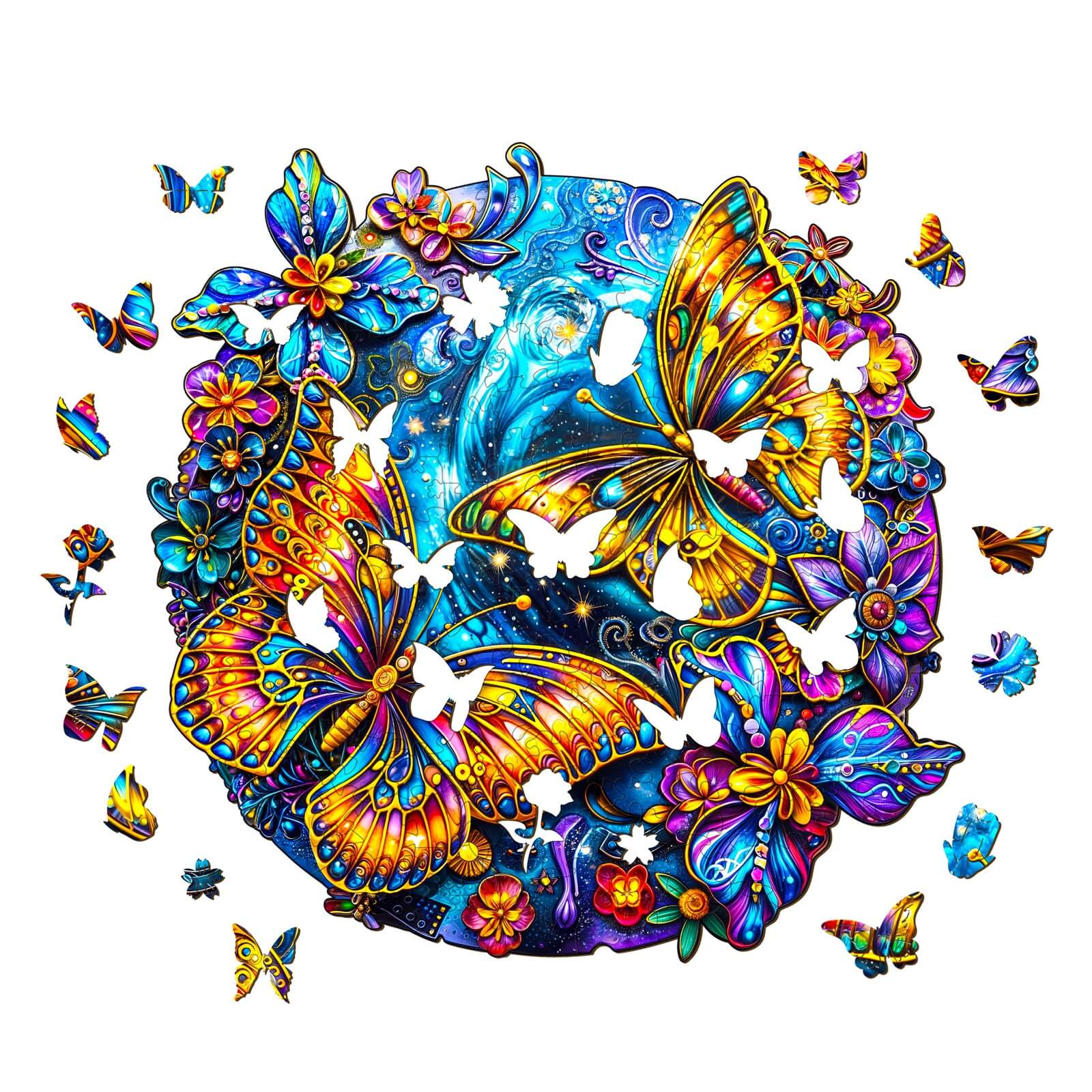 Beautiful Butterflies Wooden Jigsaw Puzzle