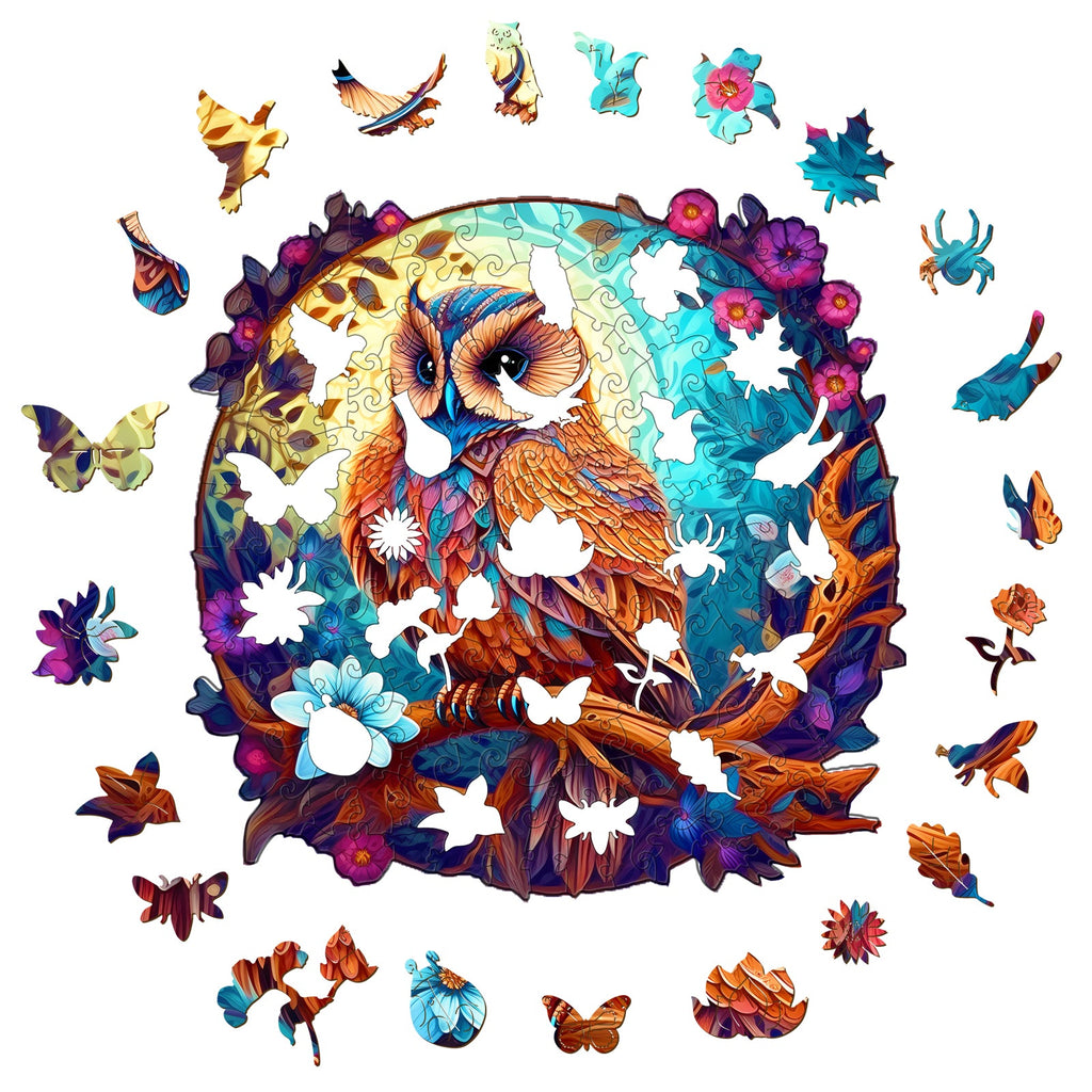 Silent Owl Wooden Jigsaw Puzzle