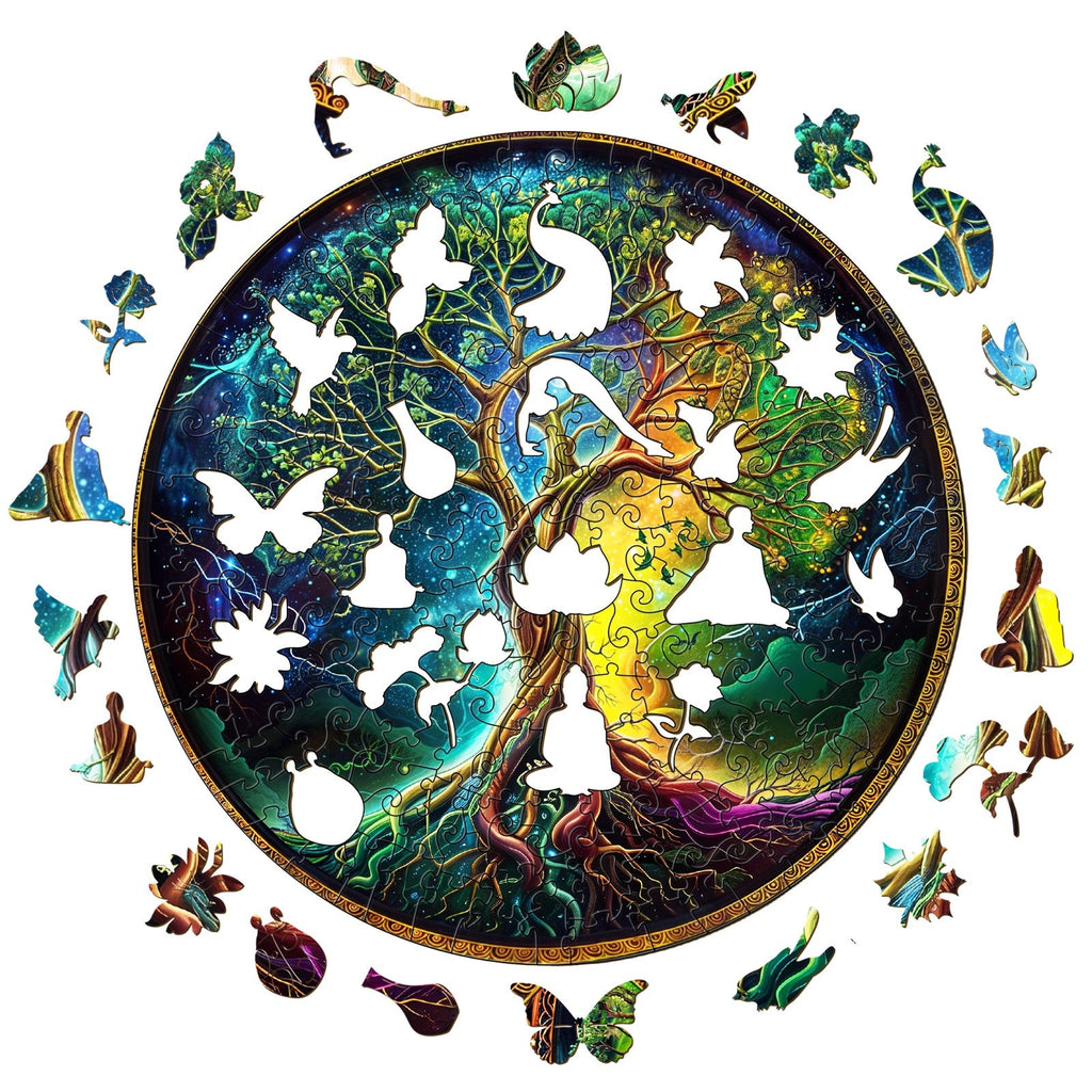 Aurora Tree of Life-3 Wooden Jigsaw Puzzle