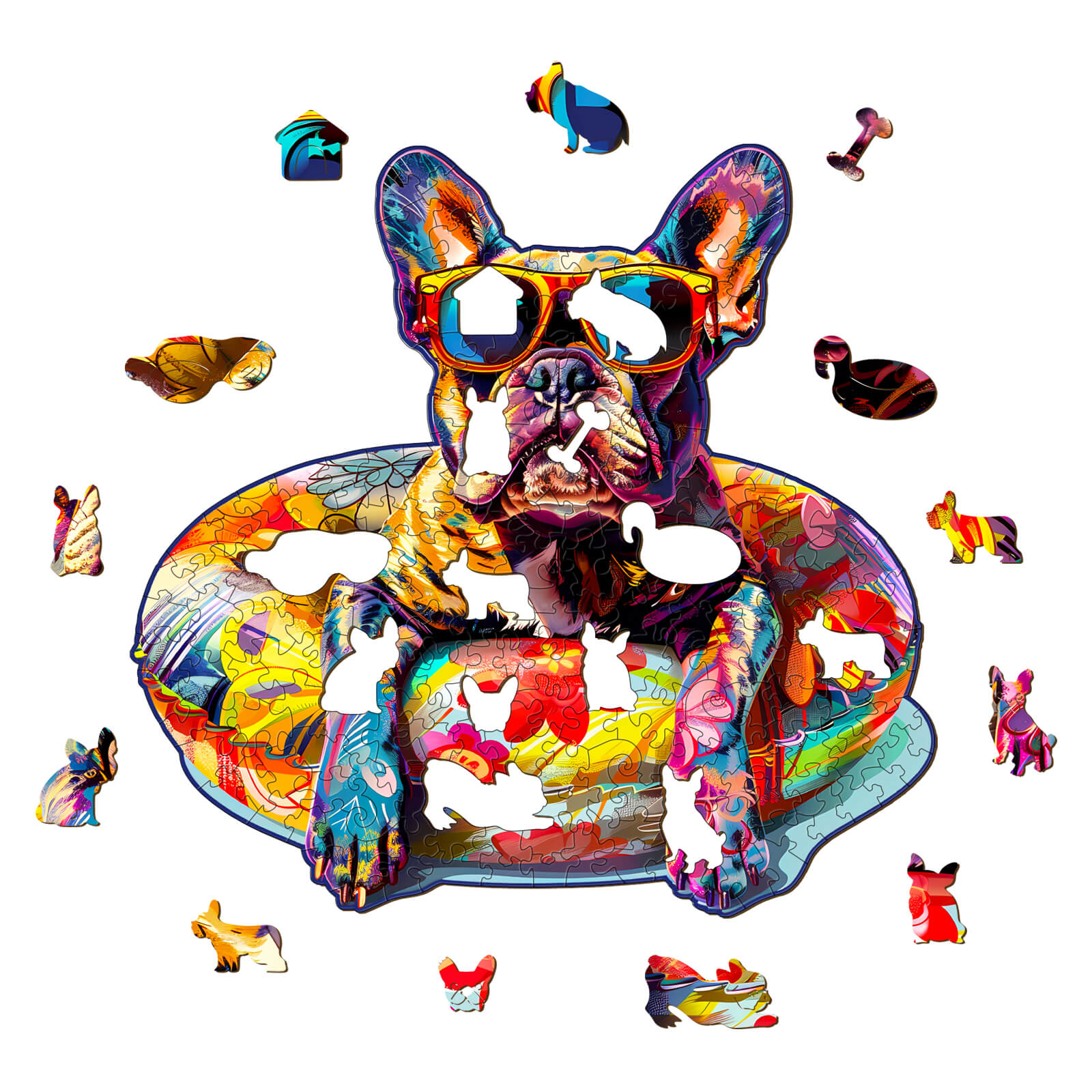 French Bulldog Wooden Jigsaw Puzzle