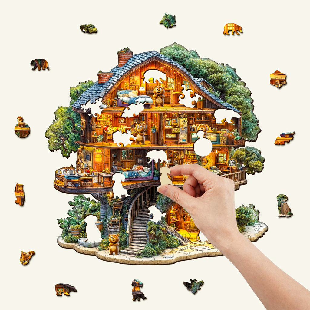 Bear House Wooden Jigsaw Puzzle
