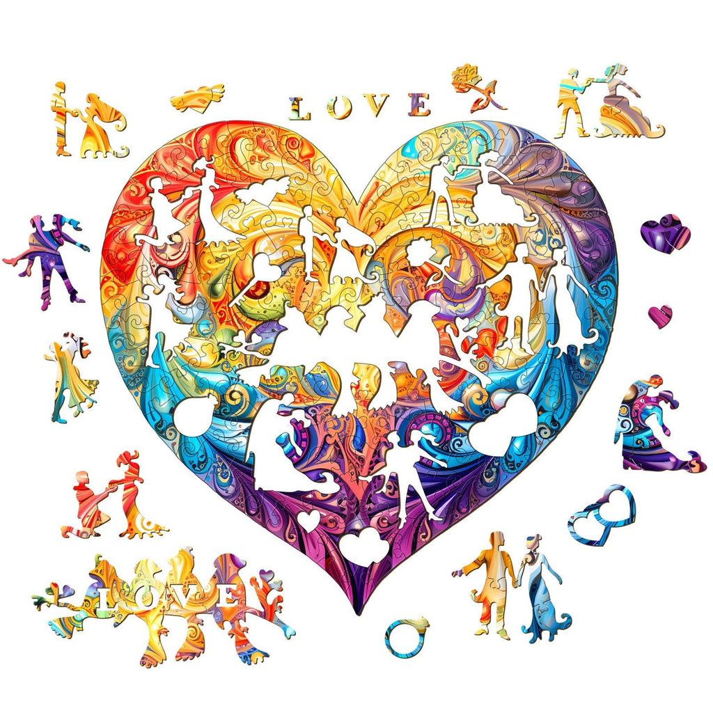Sweet Heart Wooden Jigsaw Puzzle