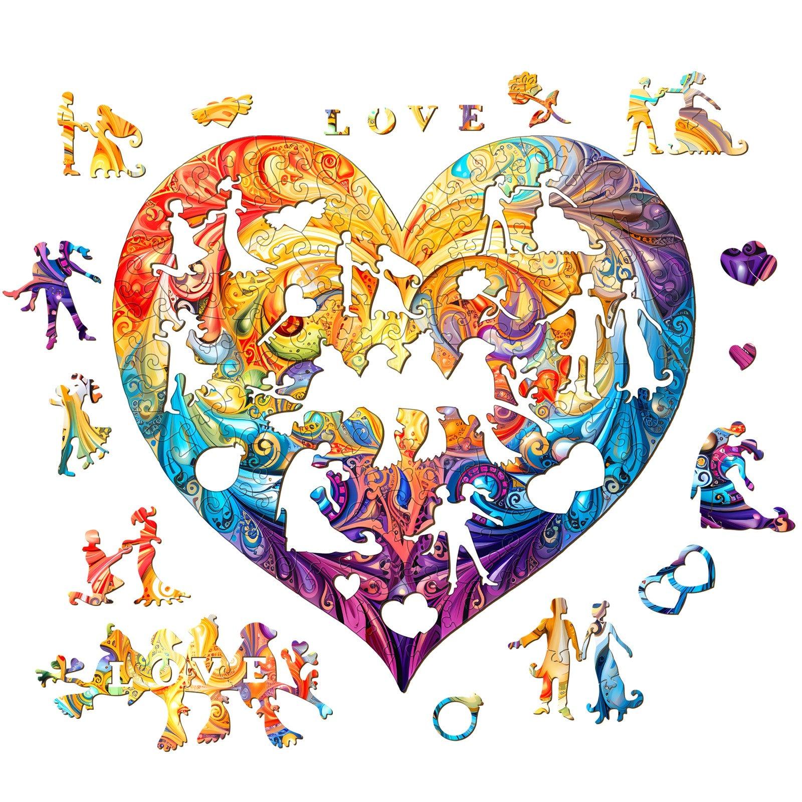 Sweet Heart Wooden Jigsaw Puzzle