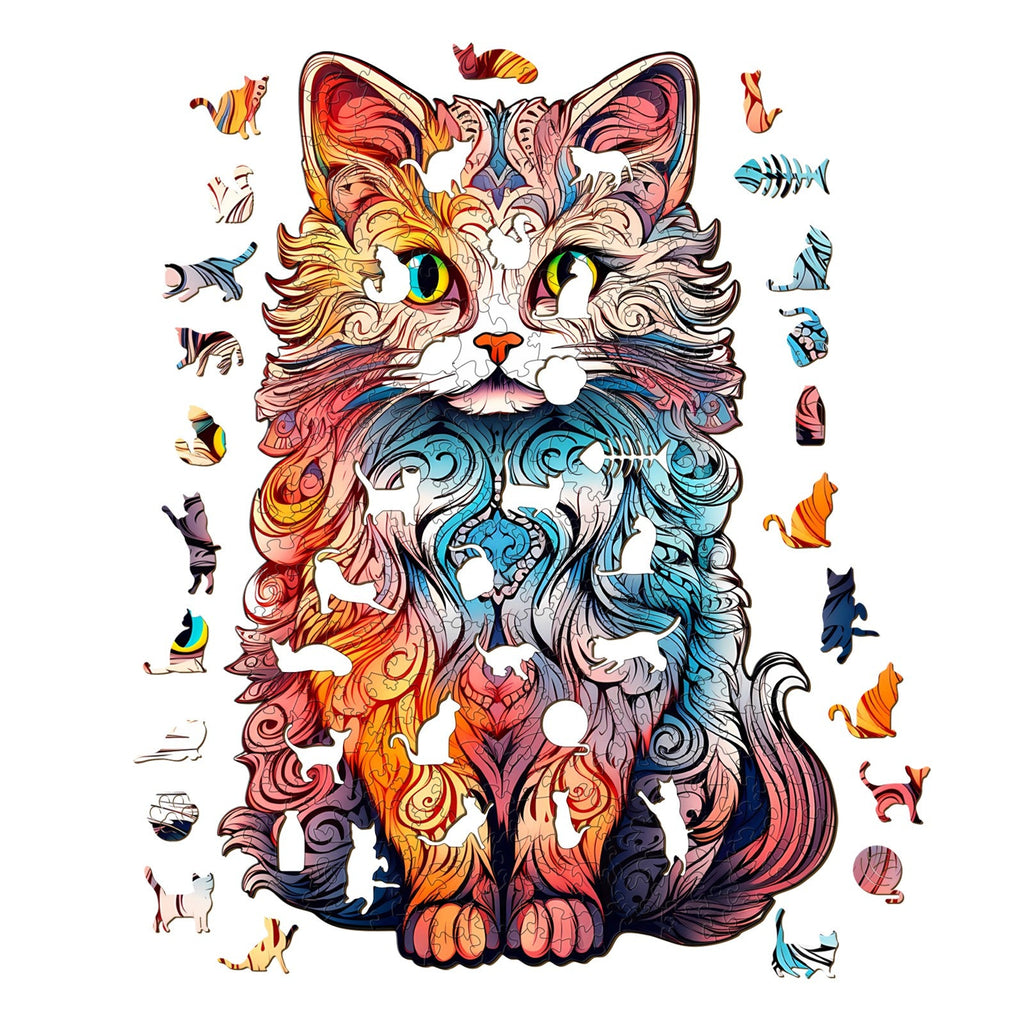 Persian Cat-2 Wooden Jigsaw Puzzle