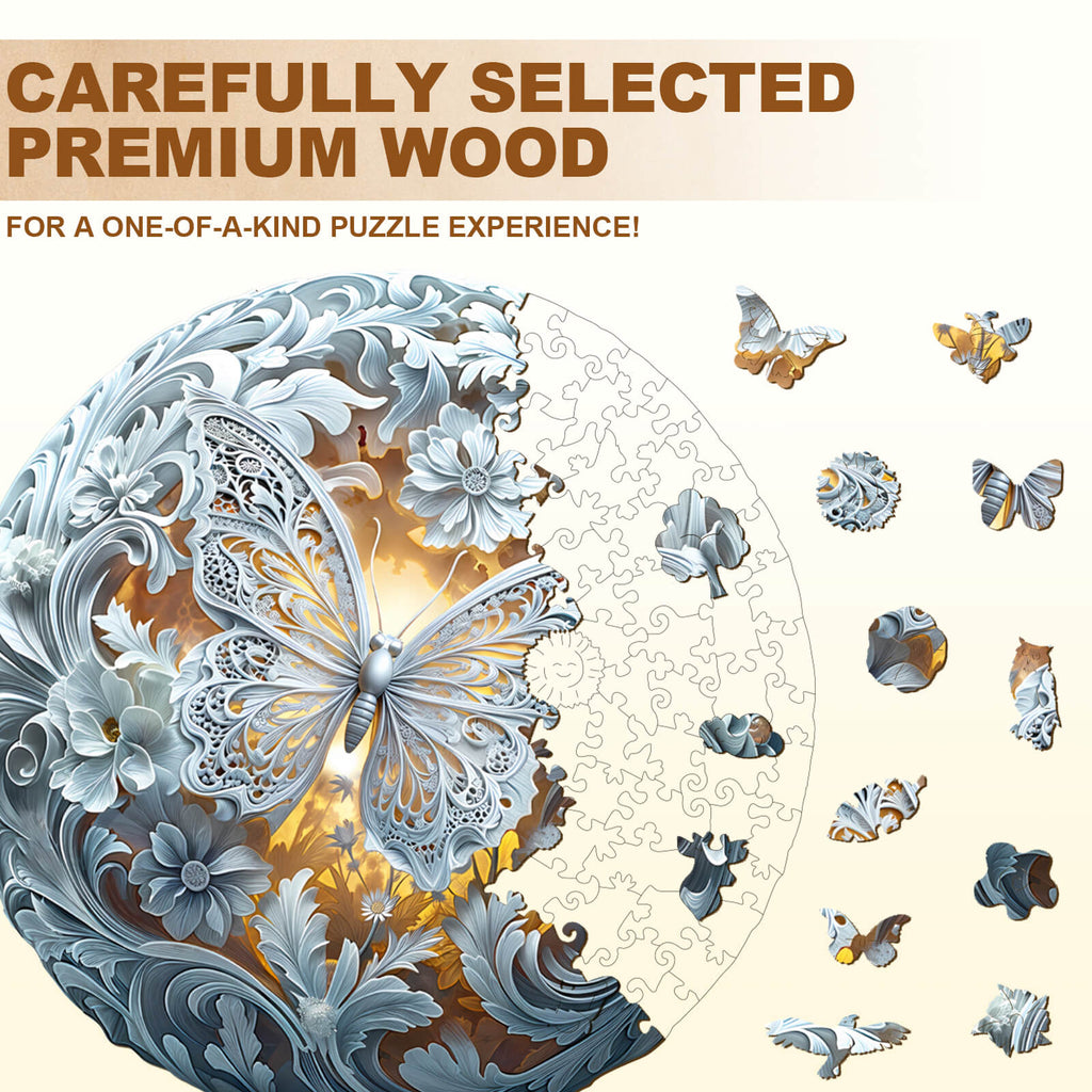Celestial Wings Wooden Jigsaw Puzzle