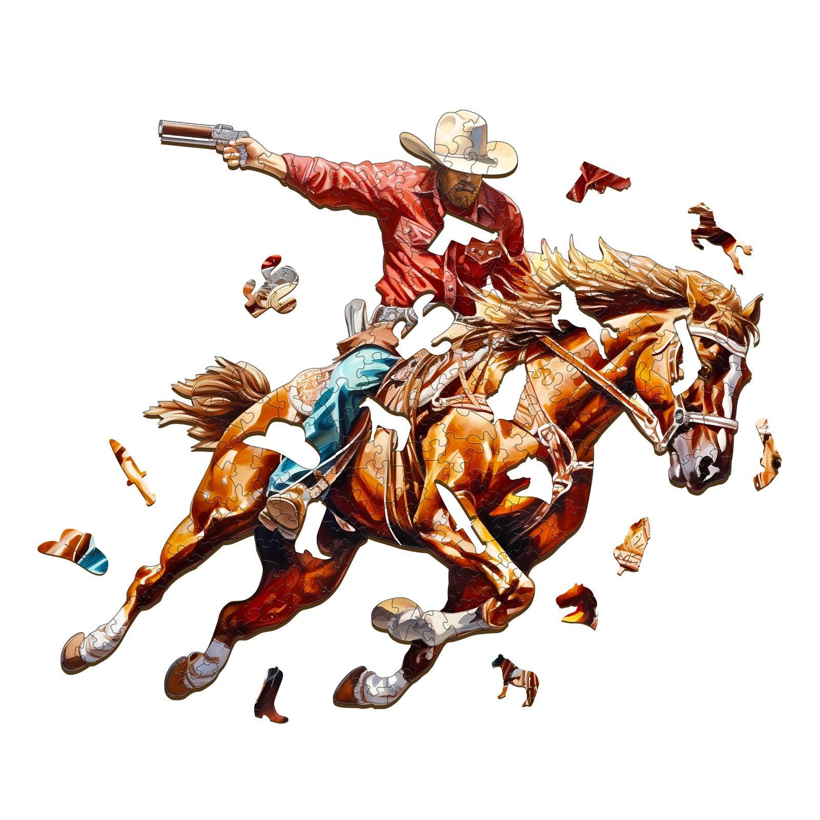 Cowboy-2 Wooden Jigsaw Puzzle