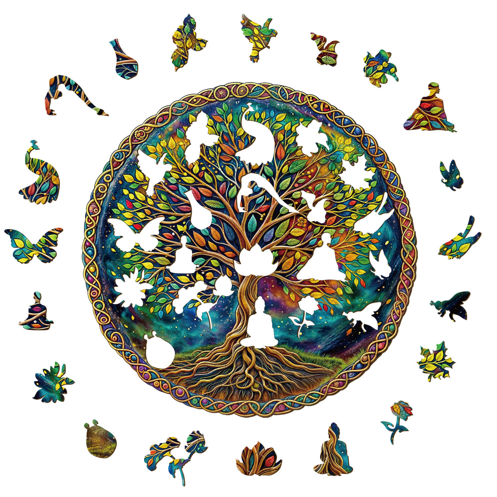 Mysterious Tree of Life Wooden Jigsaw Puzzle