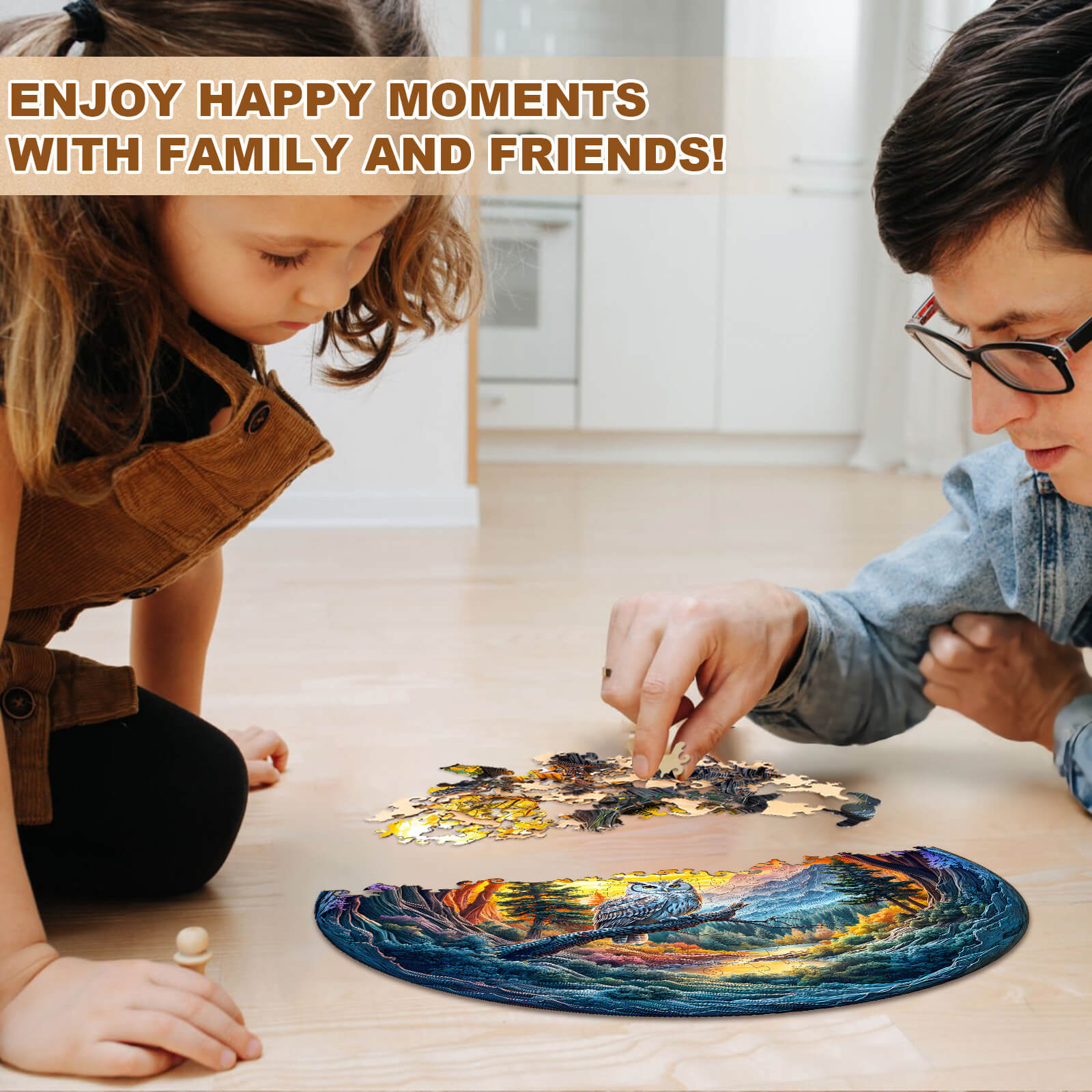 Serene Watcher  Wooden Jigsaw Puzzle